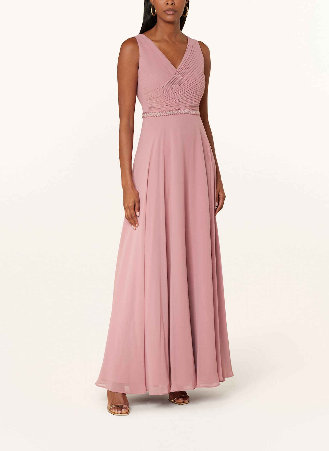 Vera Mont Abendkleid mit Schmuckperlen: ROSÉ