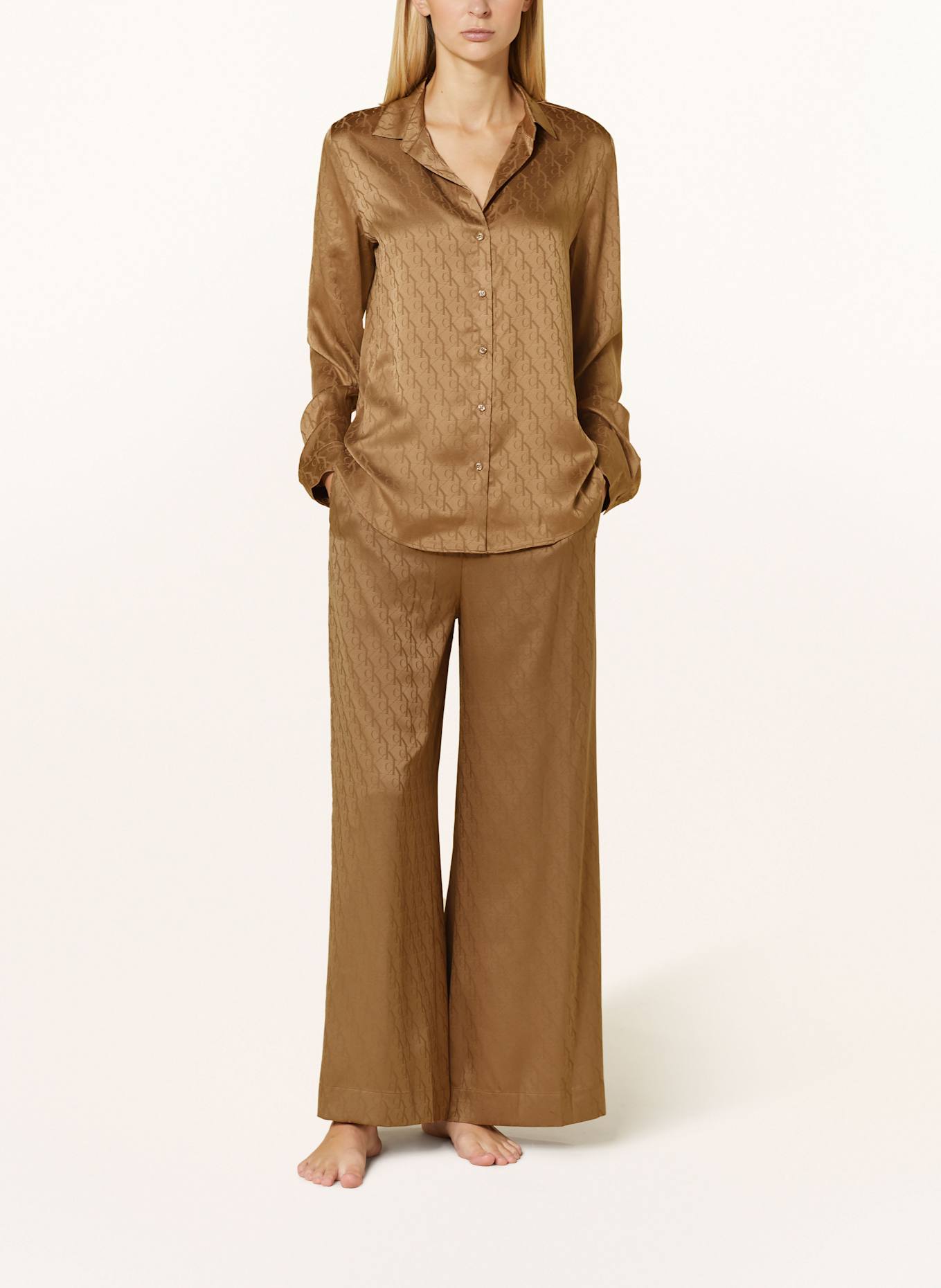 Calvin Klein Schlafhose, Farbe: HELLBRAUN (Bild 2)