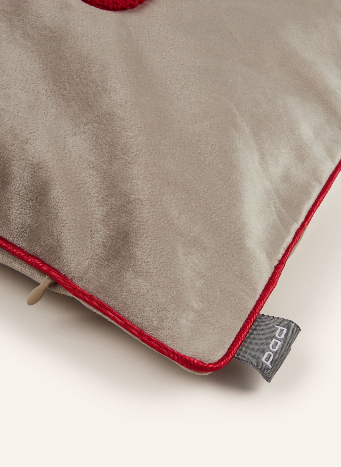 PAD Dekokissenhülle LYRICS: BEIGE / ROT