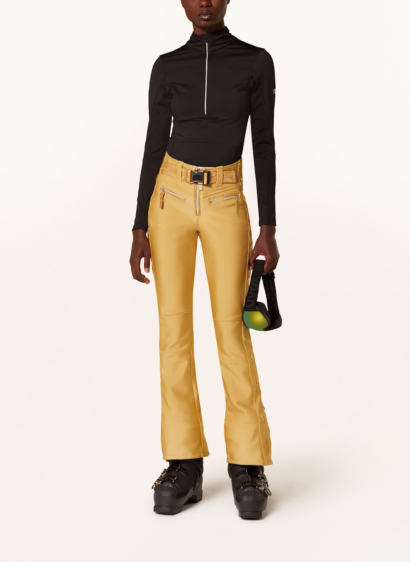 JET SET Midlayer GINGER: SCHWARZ