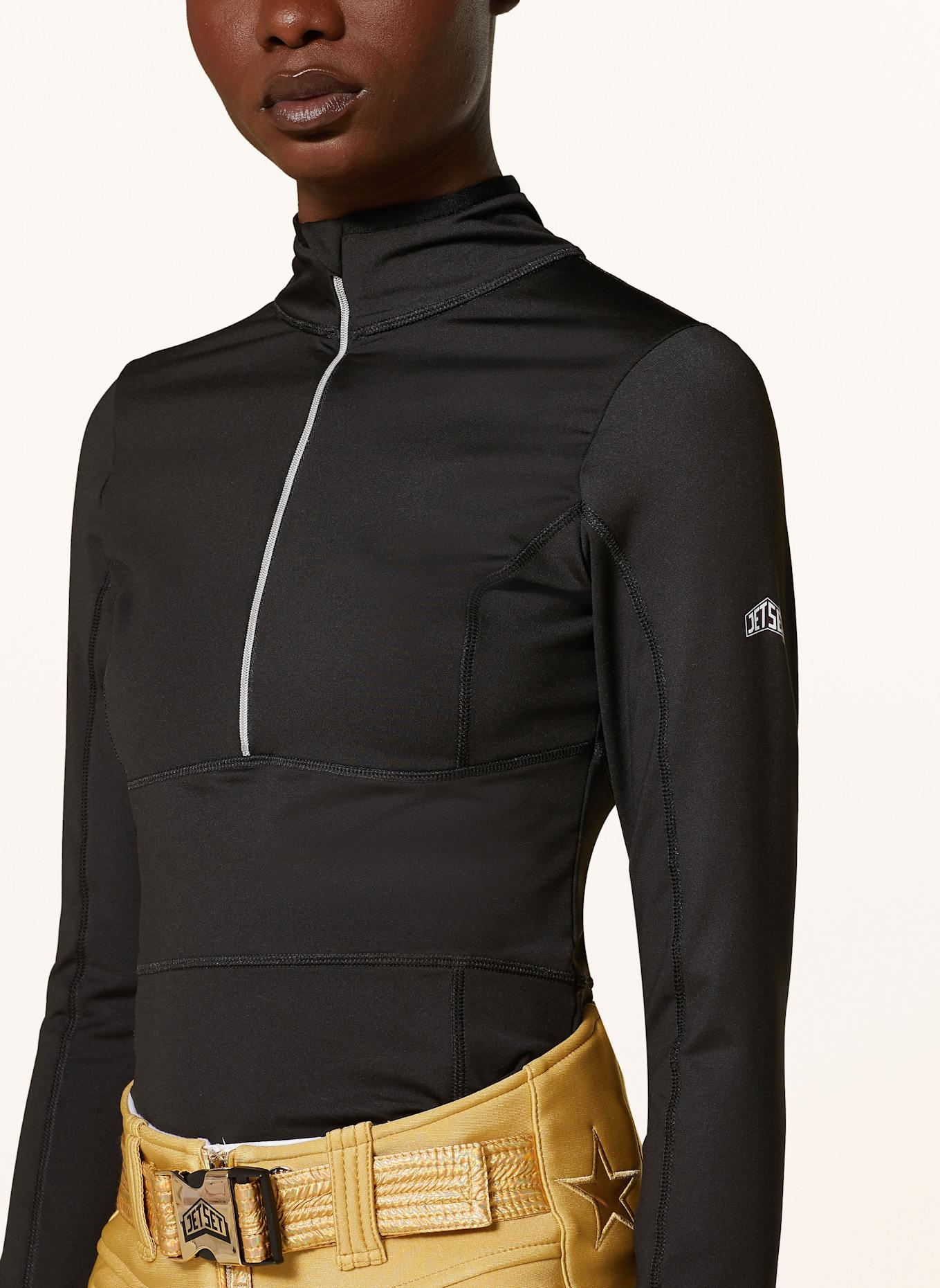 JET SET Midlayer GINGER: SCHWARZ