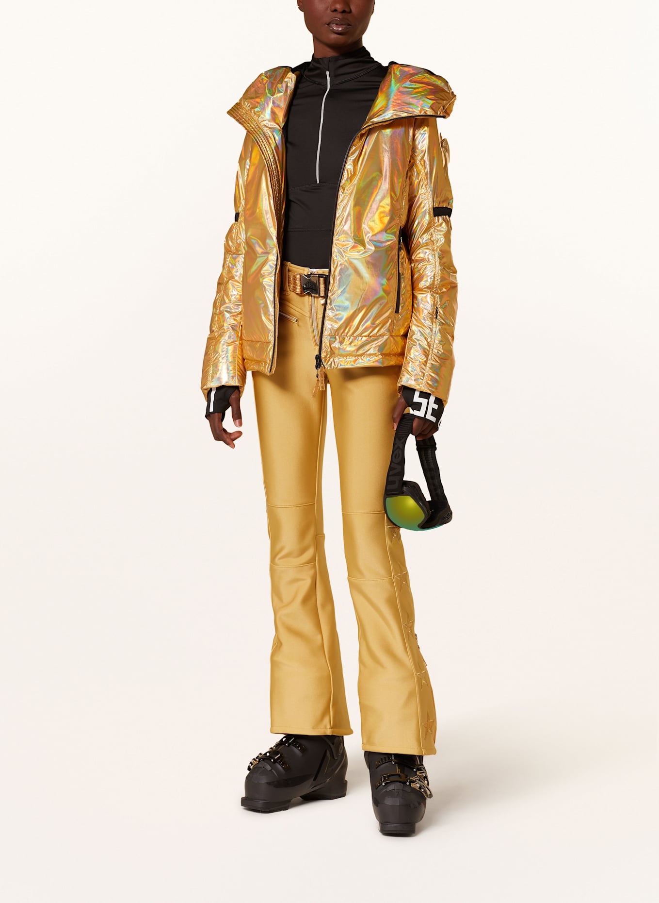 JET SET Midlayer GINGER: SCHWARZ