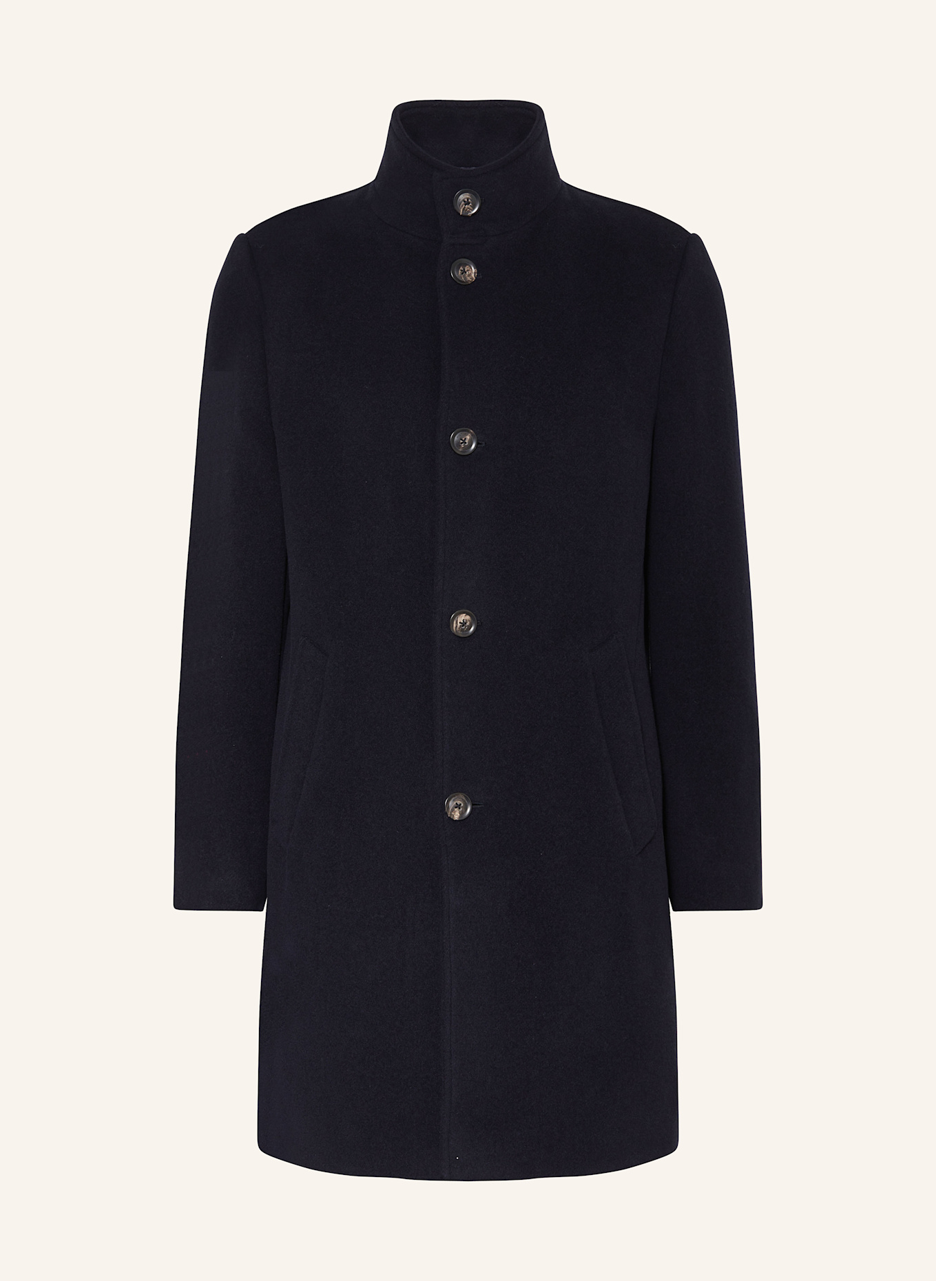 TOMMY HILFIGER Kabát: TMAVĚ MODRÁ