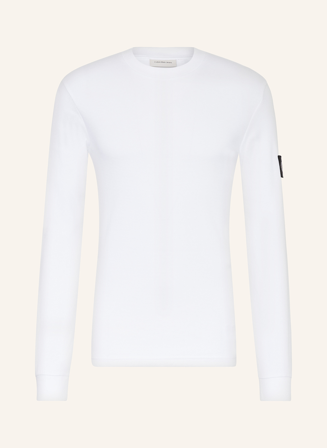 Calvin Klein Jeans Long sleeve shirt: WHITE