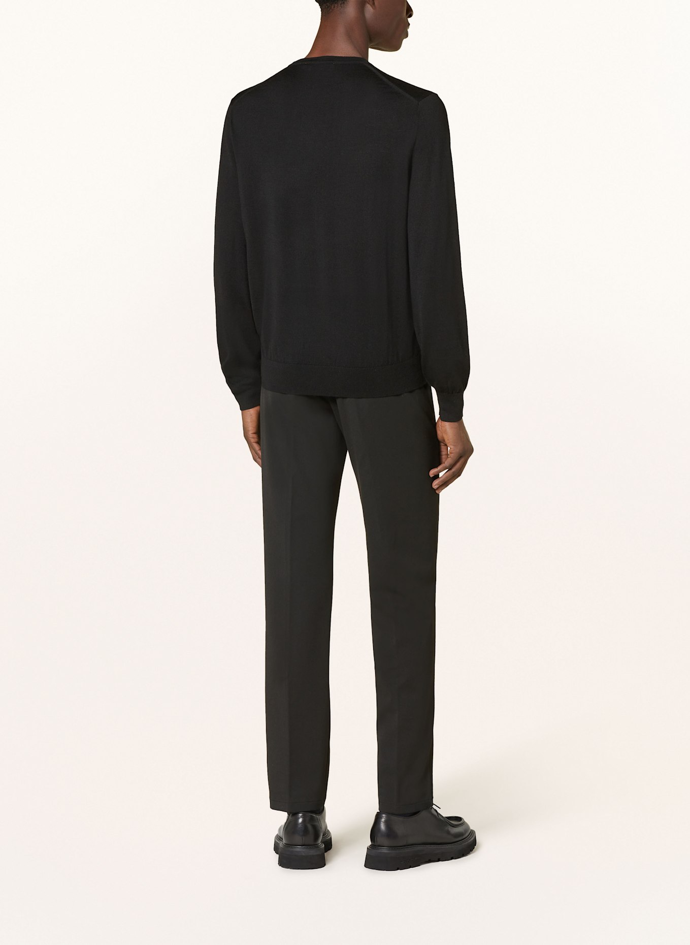 TIGER OF SWEDEN Pullover CONNOR aus Merinowolle: SCHWARZ