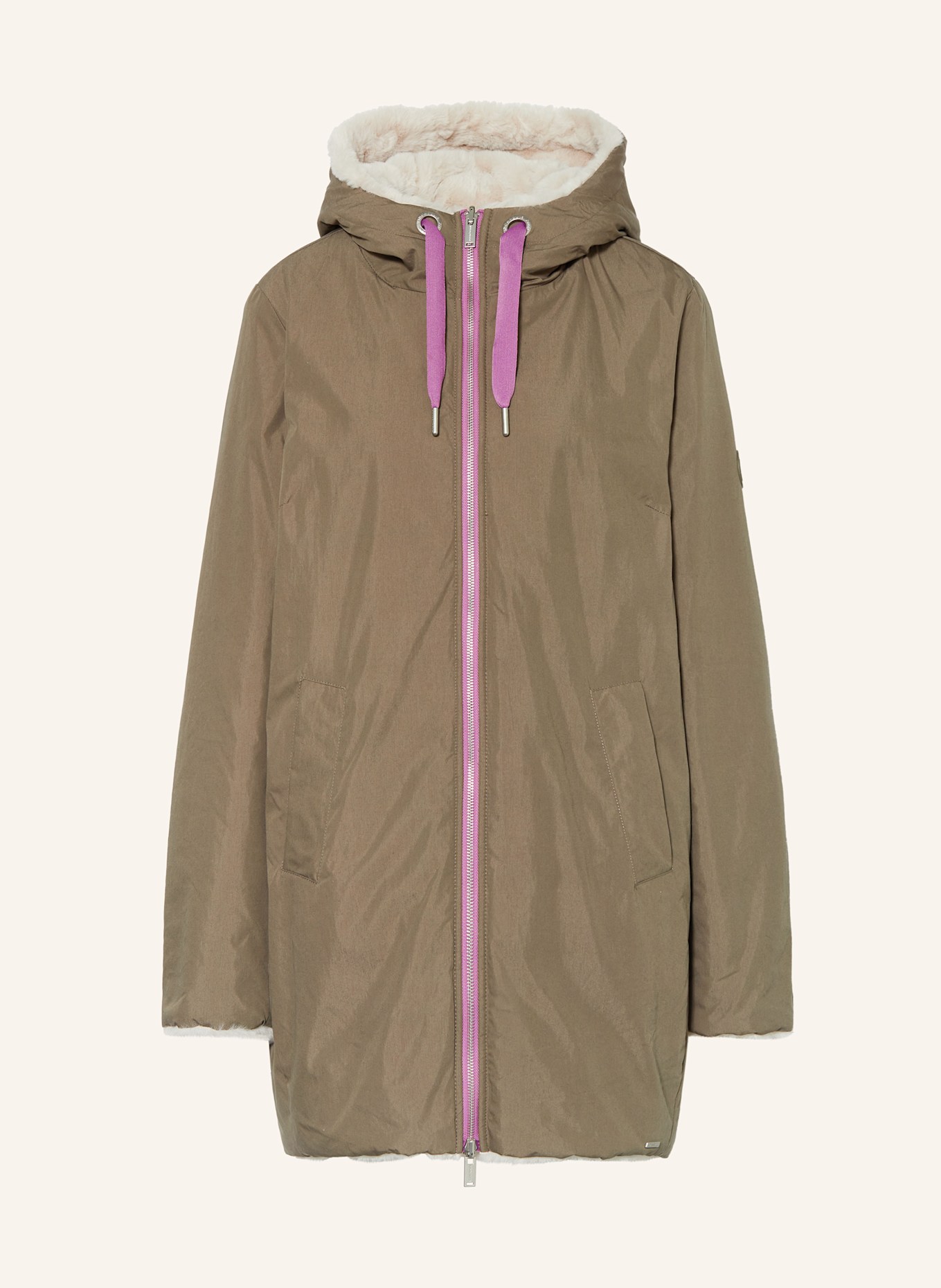 RINO & PELLE Reversible parka, Color: OLIVE (Image 1)