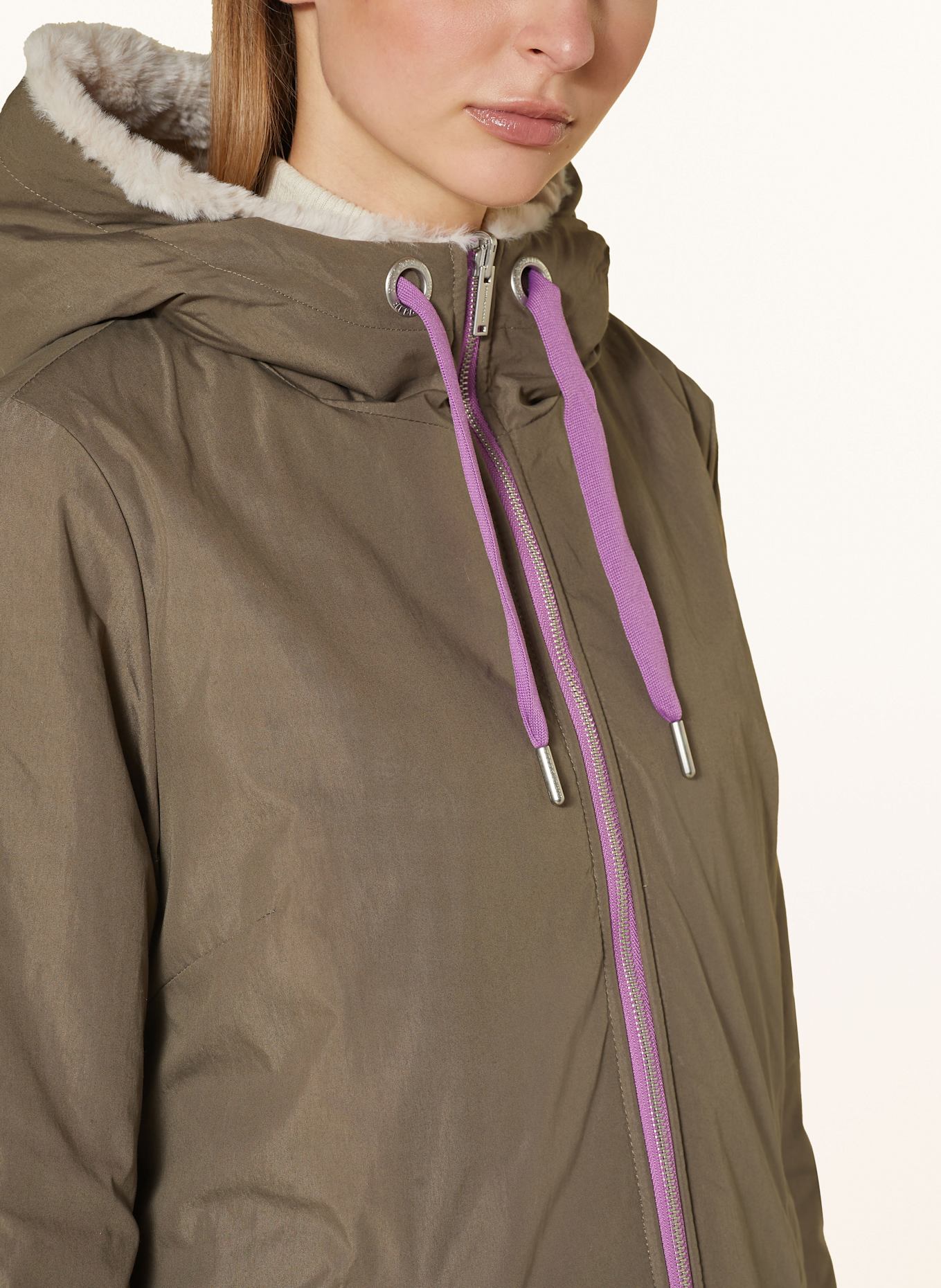 RINO & PELLE Reversible parka, Color: OLIVE (Image 5)
