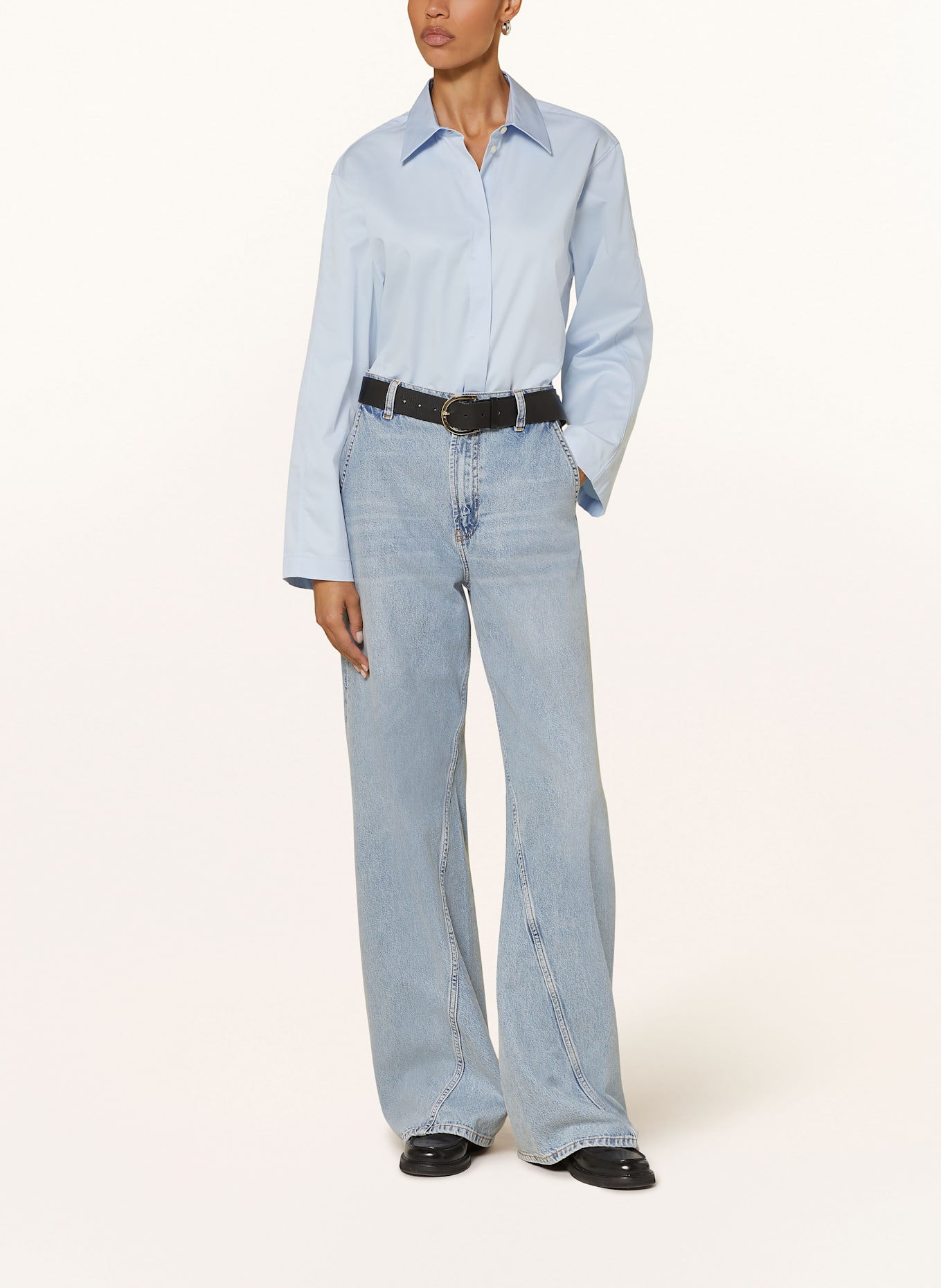 TIGER OF SWEDEN Koszula oversize CORNIA: JASNONIEBIESKI