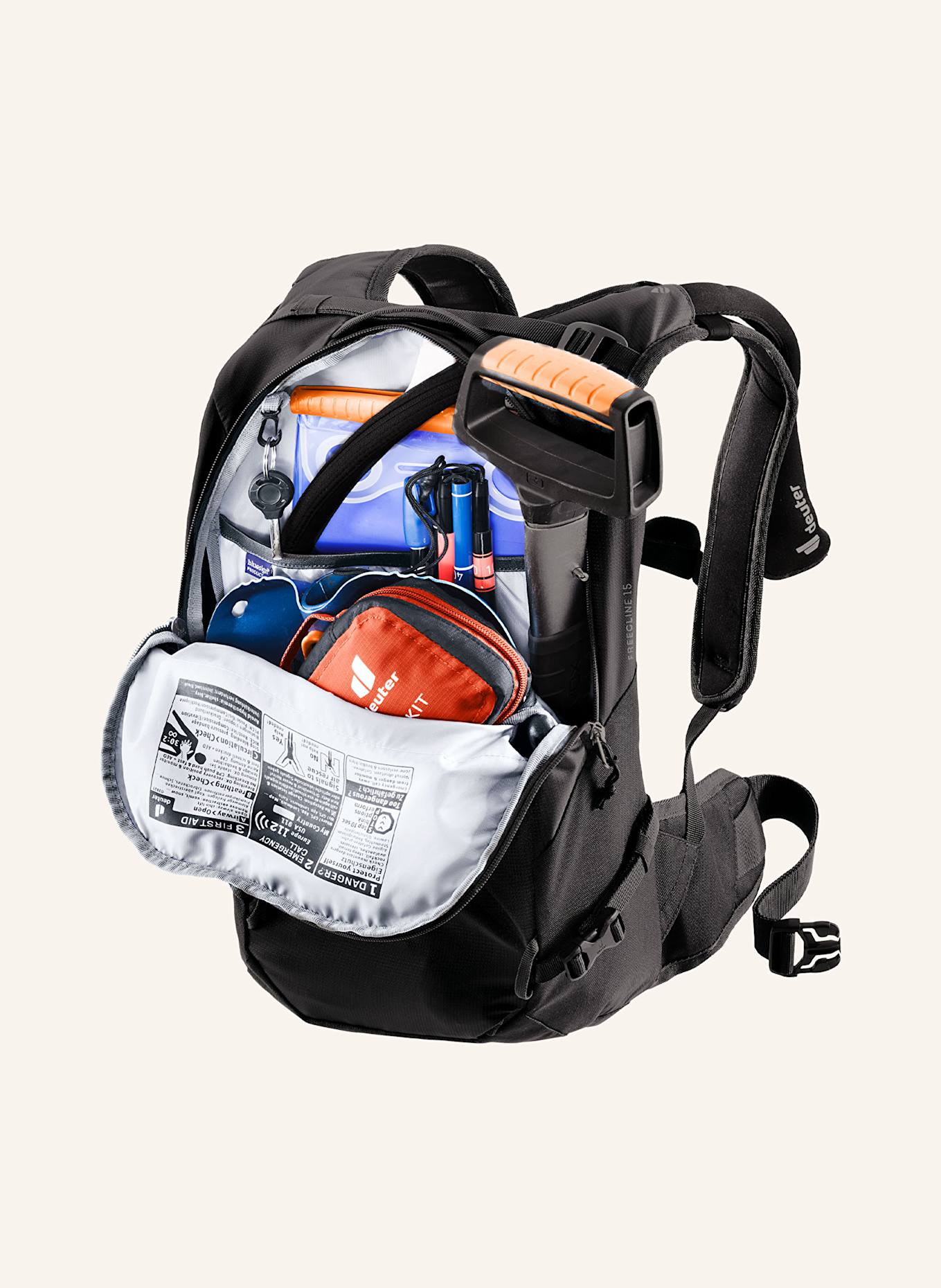 deuter FREECLINE 15 backpack: BLACK