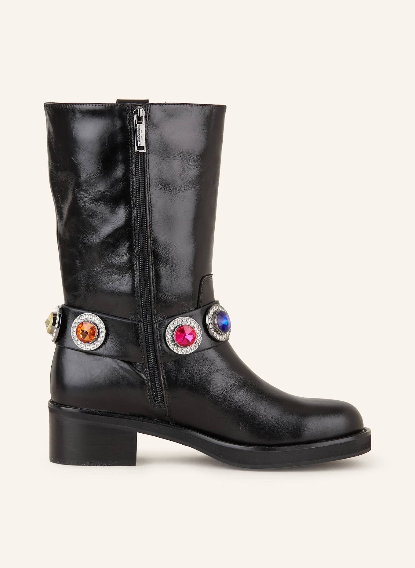 KURT GEIGER Botki motocyklowe OCTAVIA: CZARNY