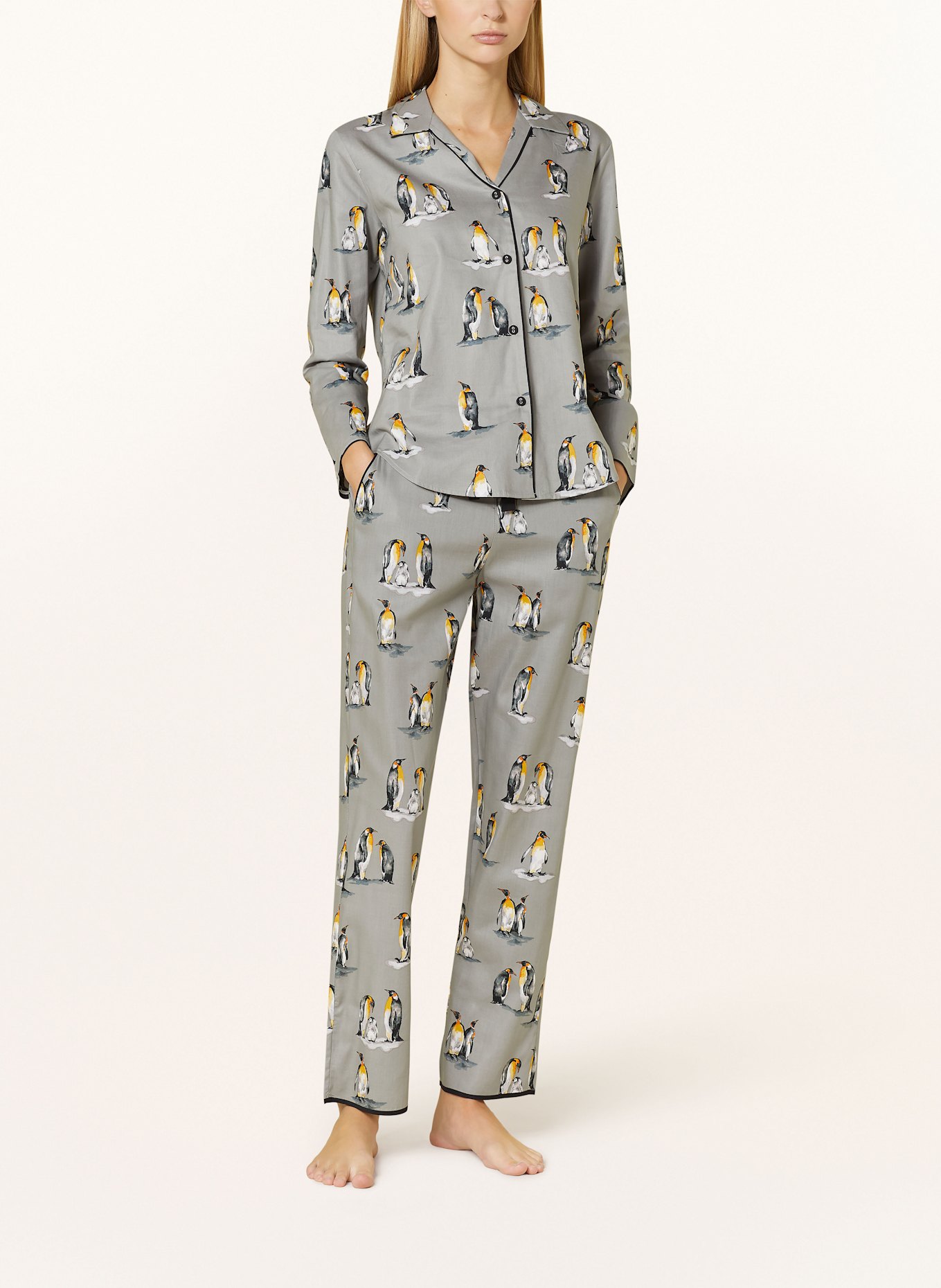 cyberjammies Pajama shirt PARKER: GRAY/ BLACK/ DARK YELLOW