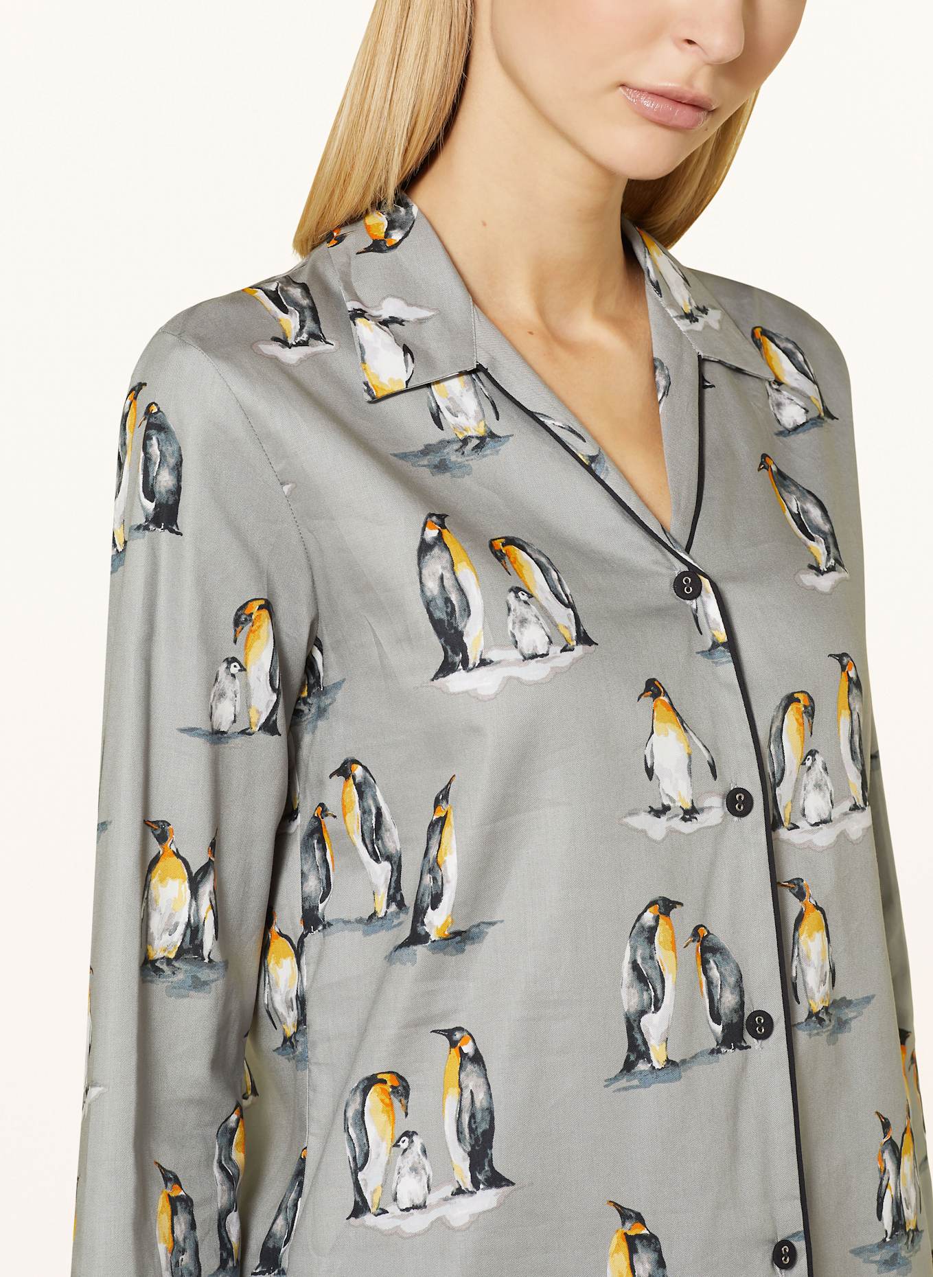 cyberjammies Pajama shirt PARKER: GRAY/ BLACK/ DARK YELLOW