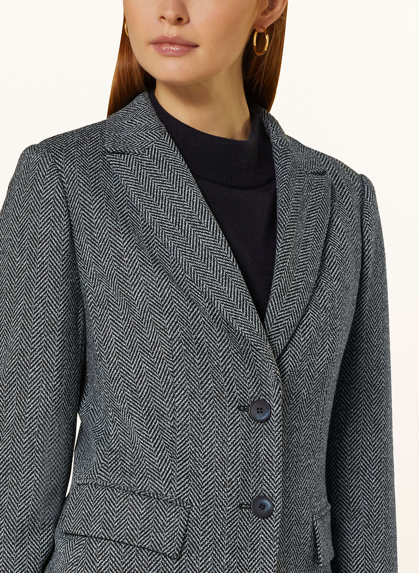 BETTY&CO Blazer: DUNKELBLAU/ GRAU