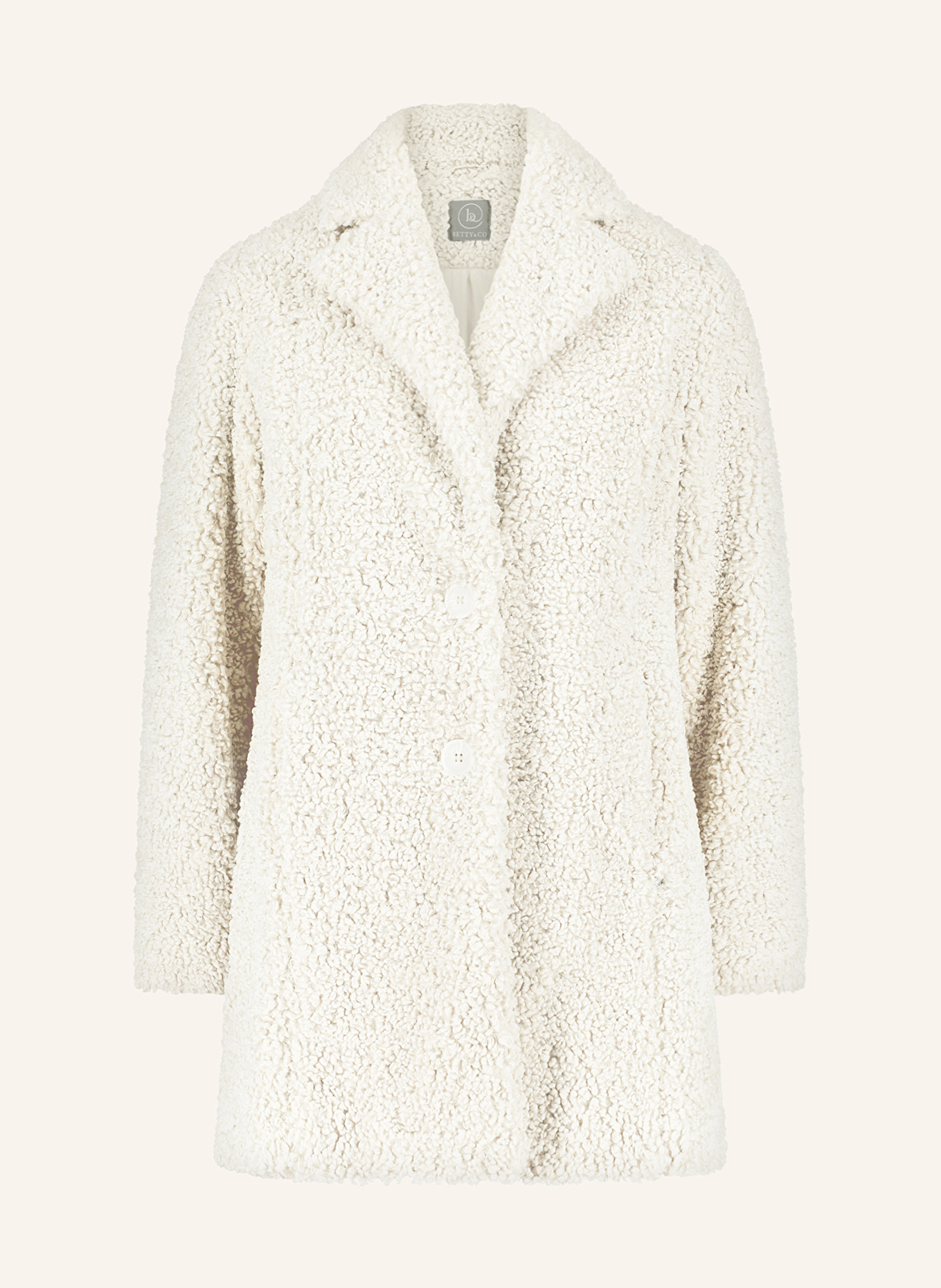 BETTY&CO Teddyfell-Jacke: WEISS