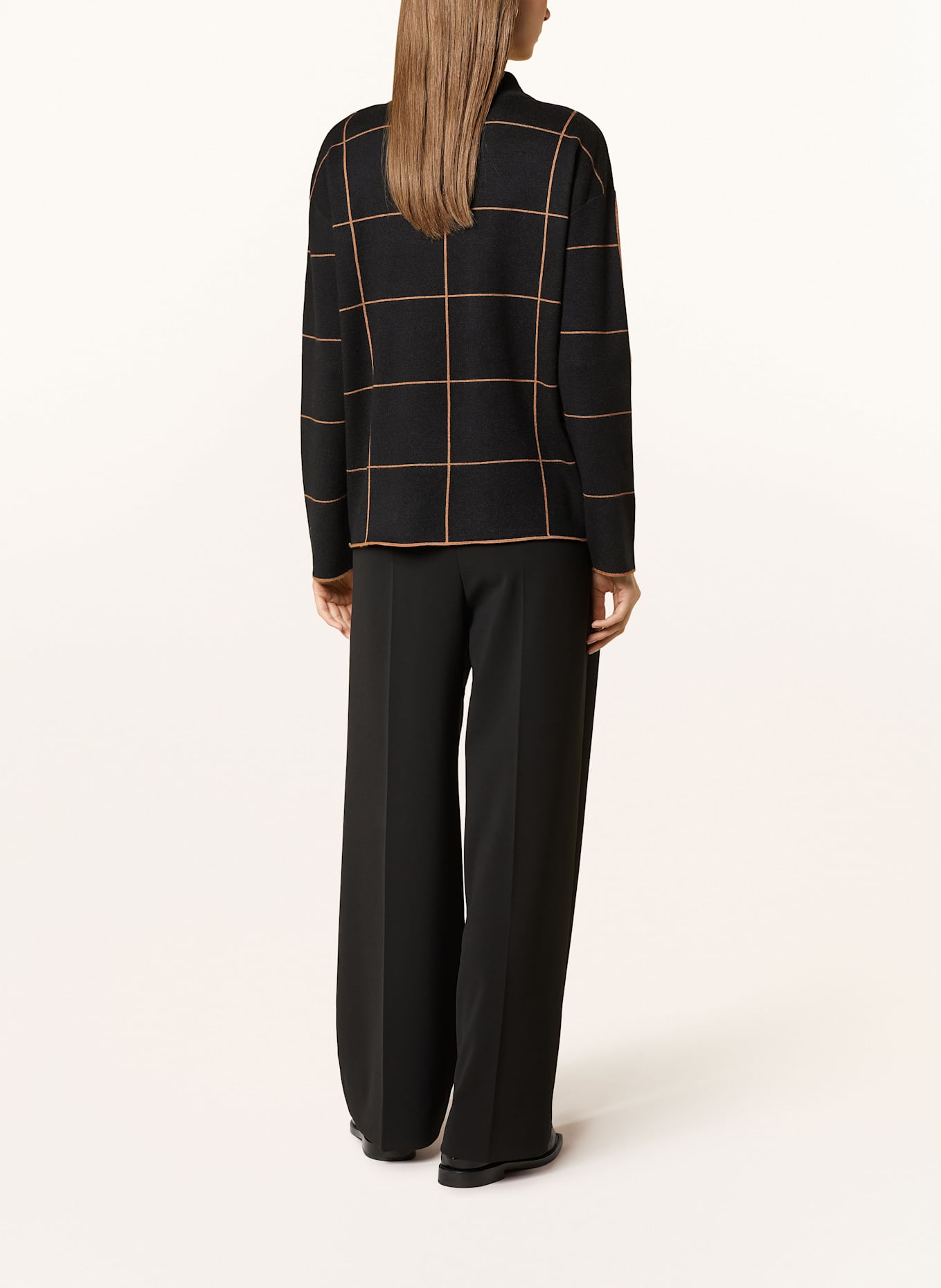 Betty Barclay Pullover mit Schmucksteinen: SCHWARZ / HELLBRAUN