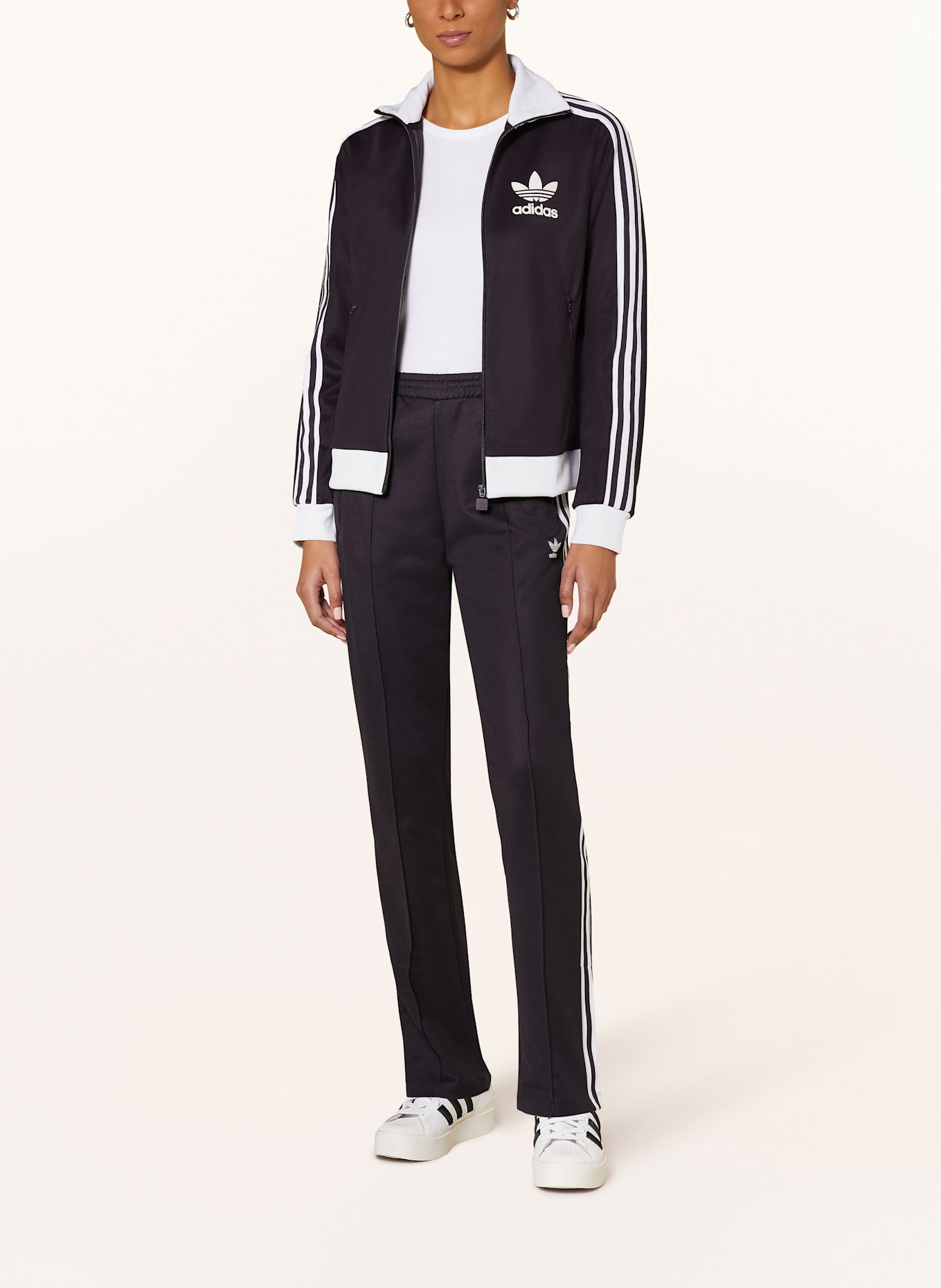 adidas Originals Piqué-Trainingsjacke BECKENBAUER TT: DUNKELBLAU/ WEISS