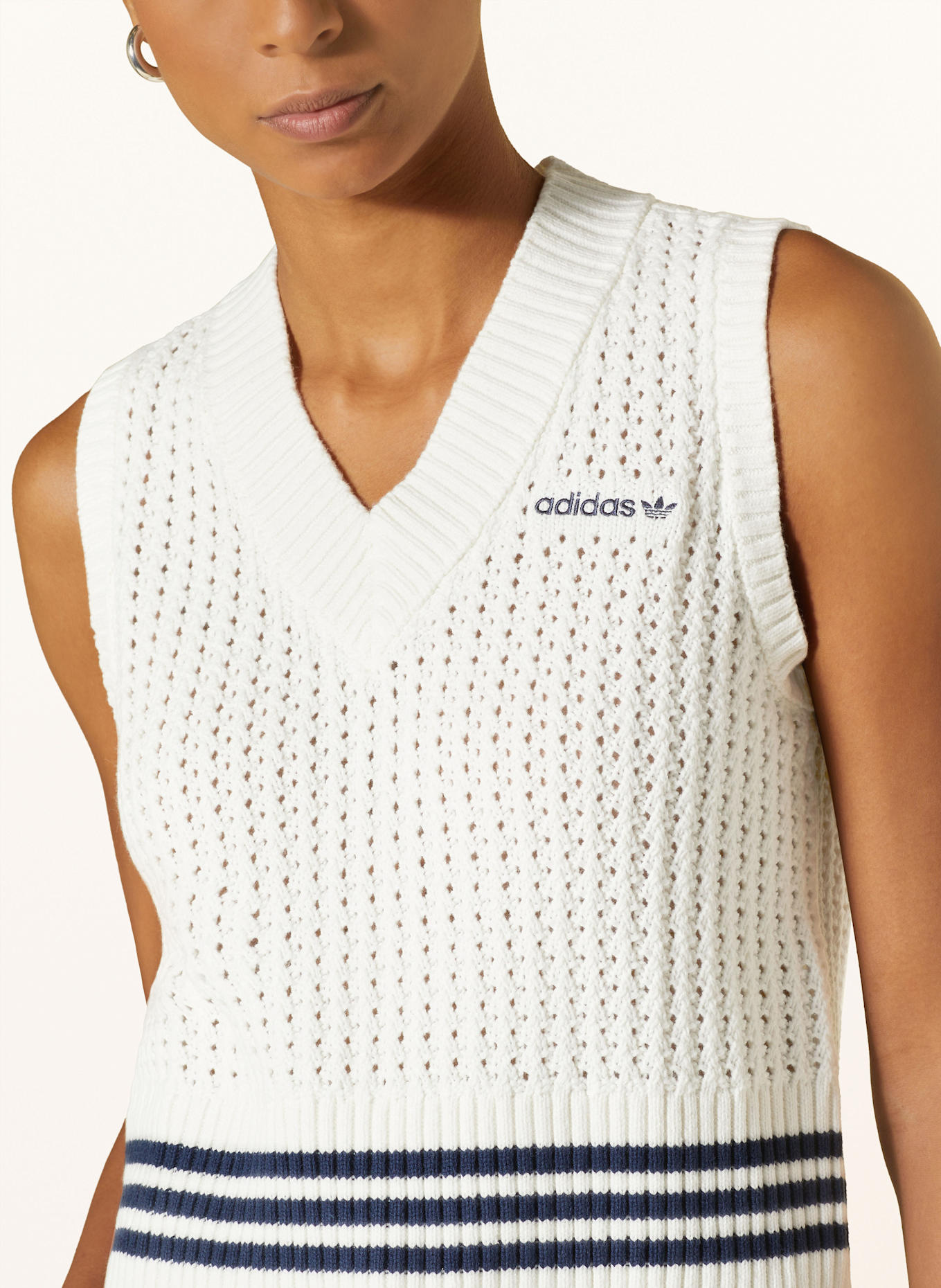 White adidas vest cheap
