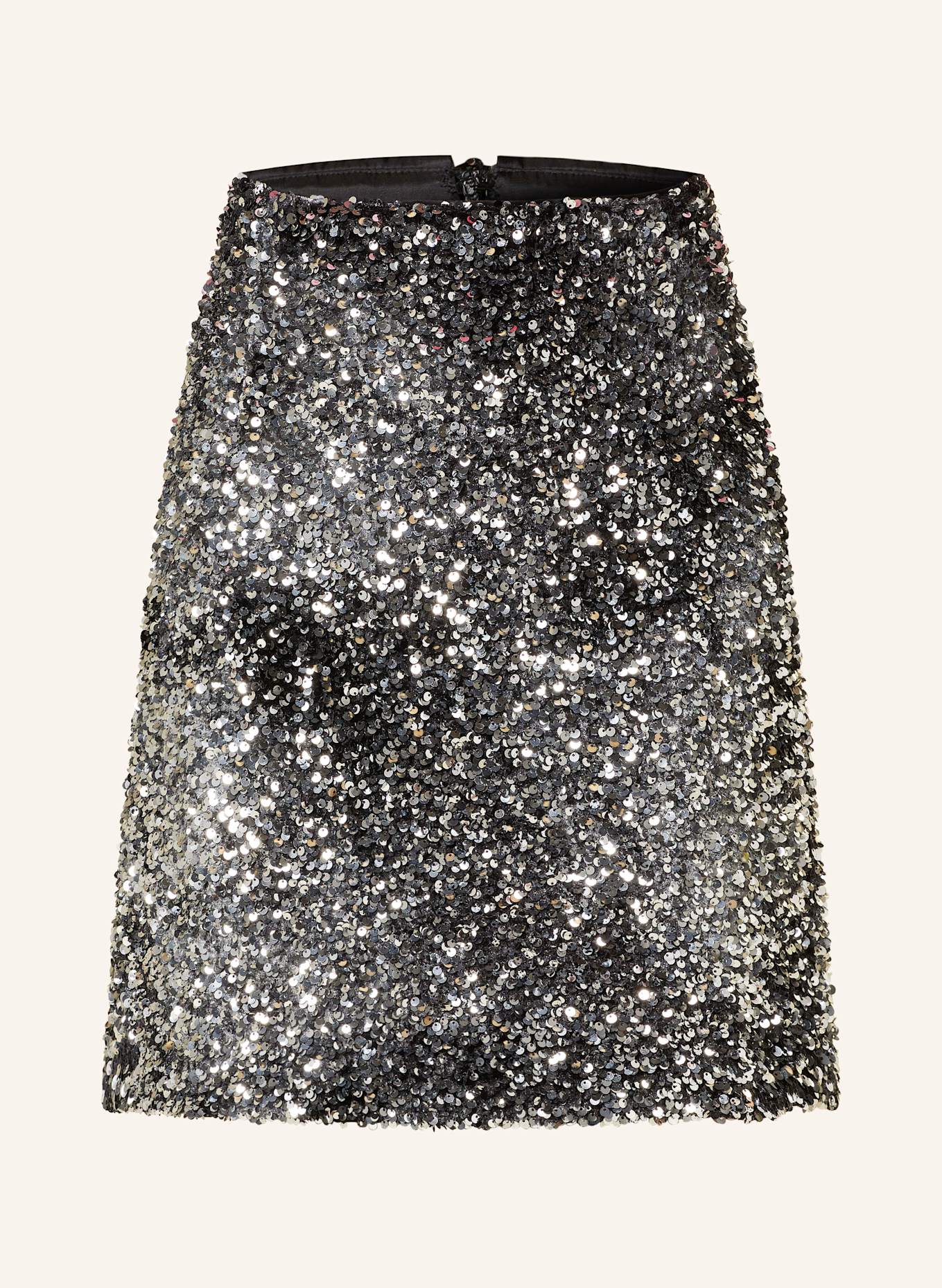 WEEKEND Max Mara Jupe UVETTA à paillettes: ARGENT