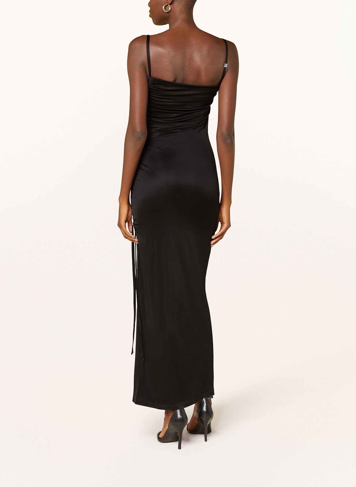 HUGO Satin dress NESANA: 001 BLACK