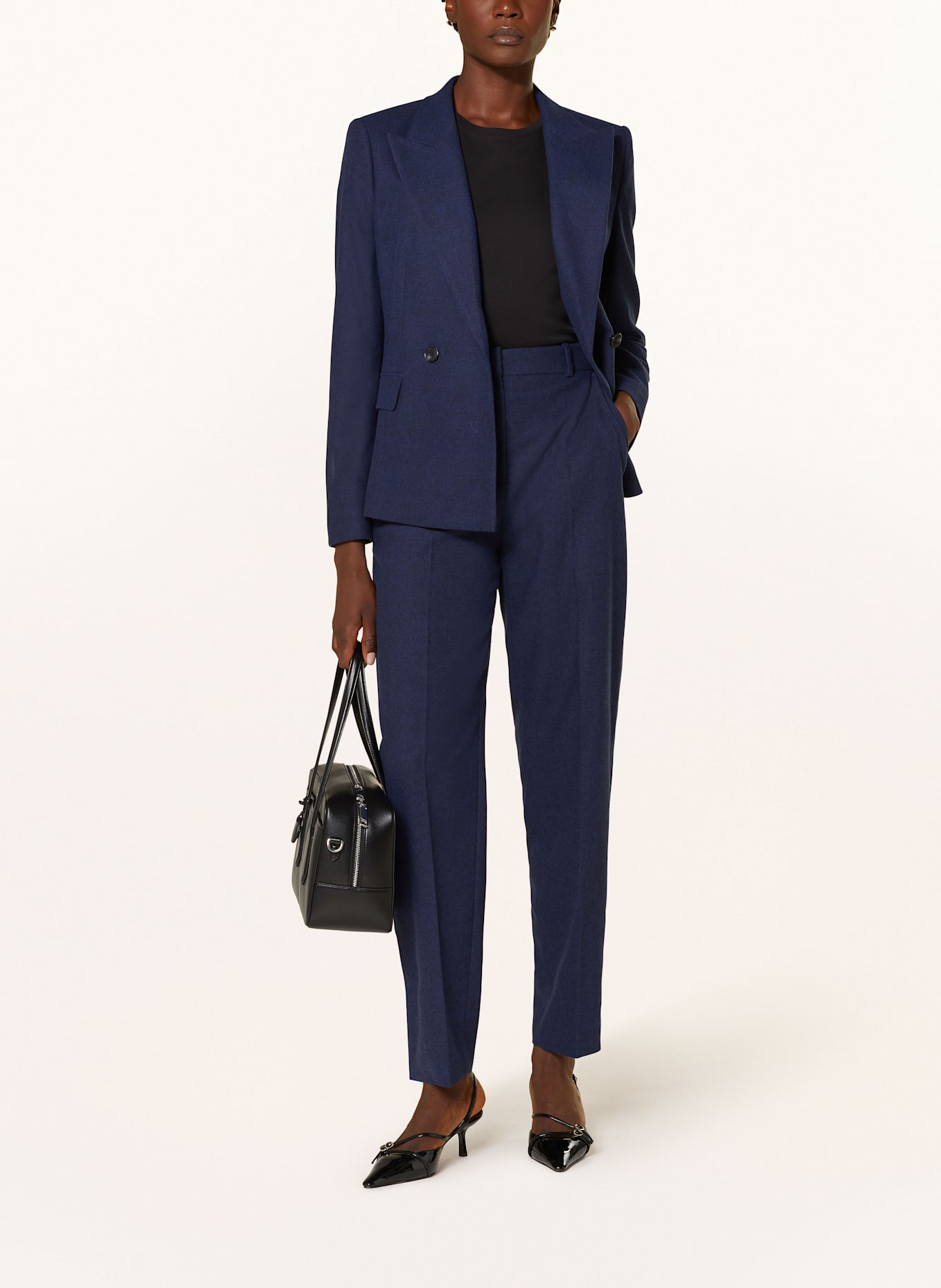 BOSS Flanellhose TABITHA: BLAU