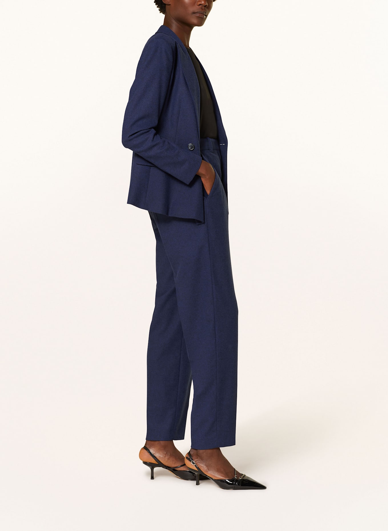 BOSS Flanellhose TABITHA: BLAU