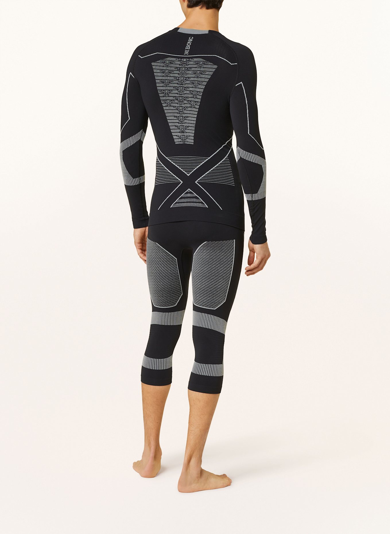 X-BIONIC ENERGY ACCUMULATOR functional underwear shirt, Color: Yves Salomon Army Black Leather Puffer Down Jacket (Image 3)