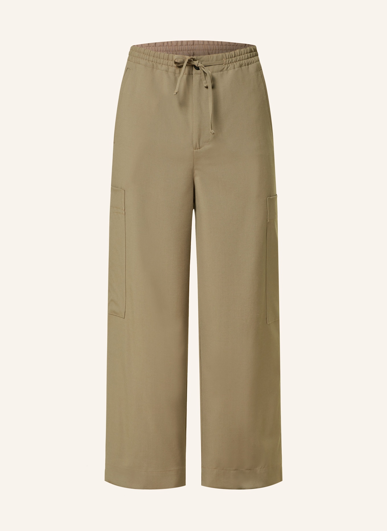 RÓHE Wide fit cargo pants: CAMEL