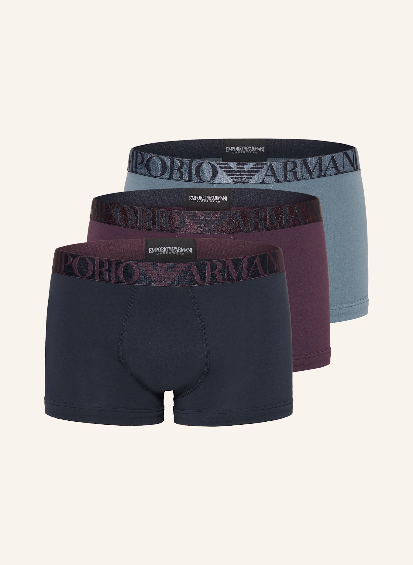 EMPORIO ARMANI 3 pack boxer shorts