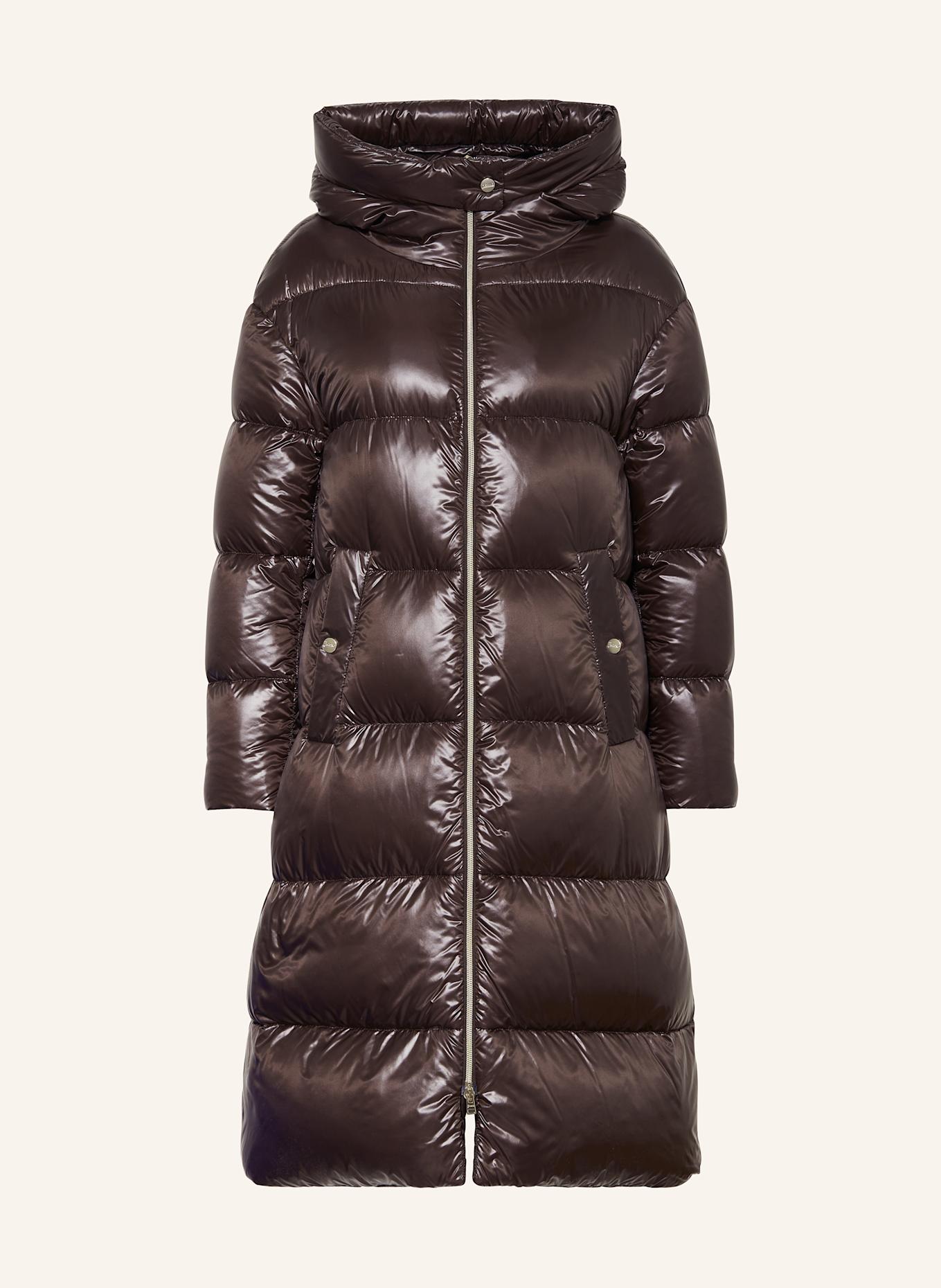 HERNO Daunenmantel: DUNKELBRAUN
