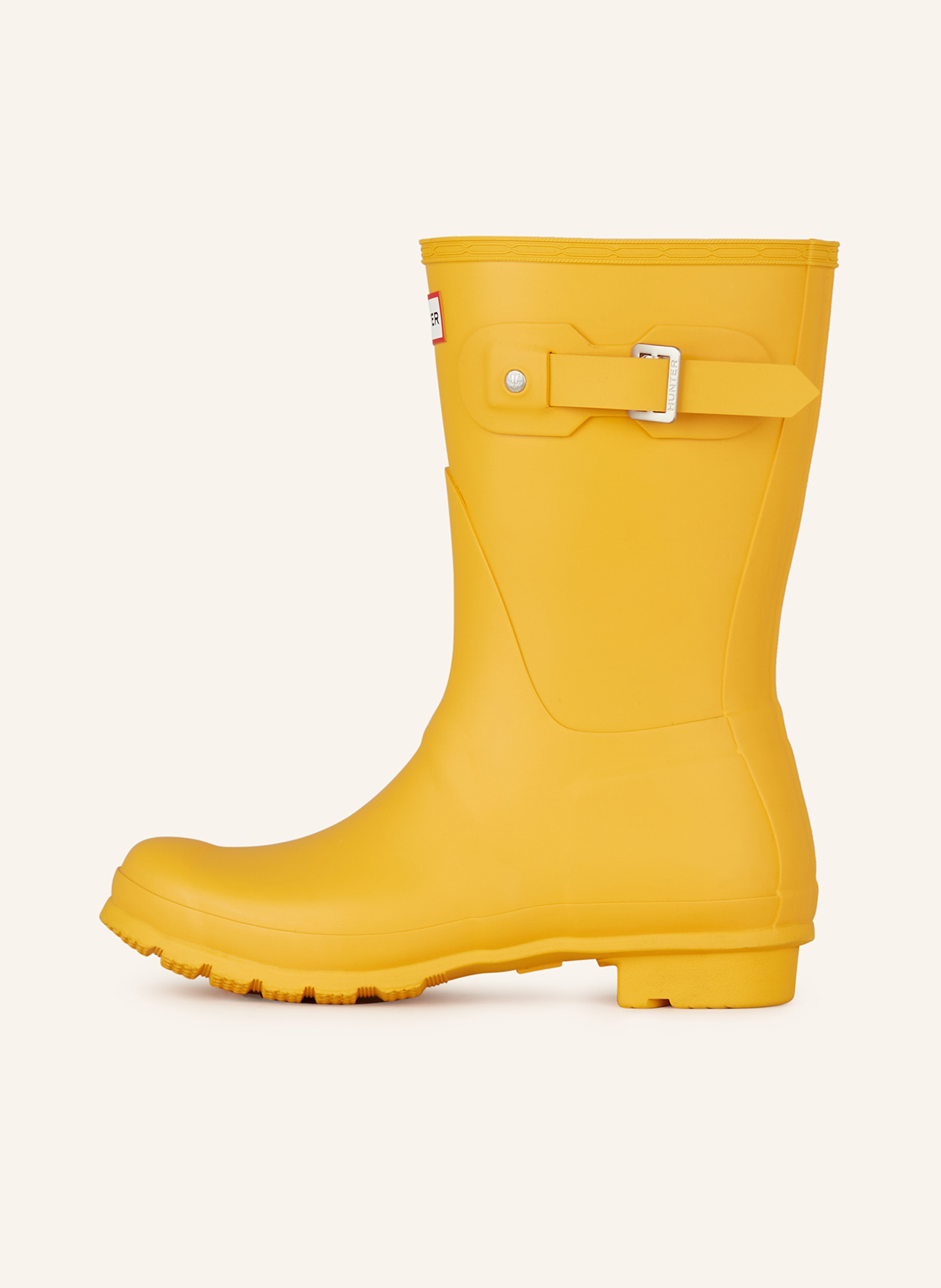 HUNTER ORIGINALS SHORT rain boots in dark yellow