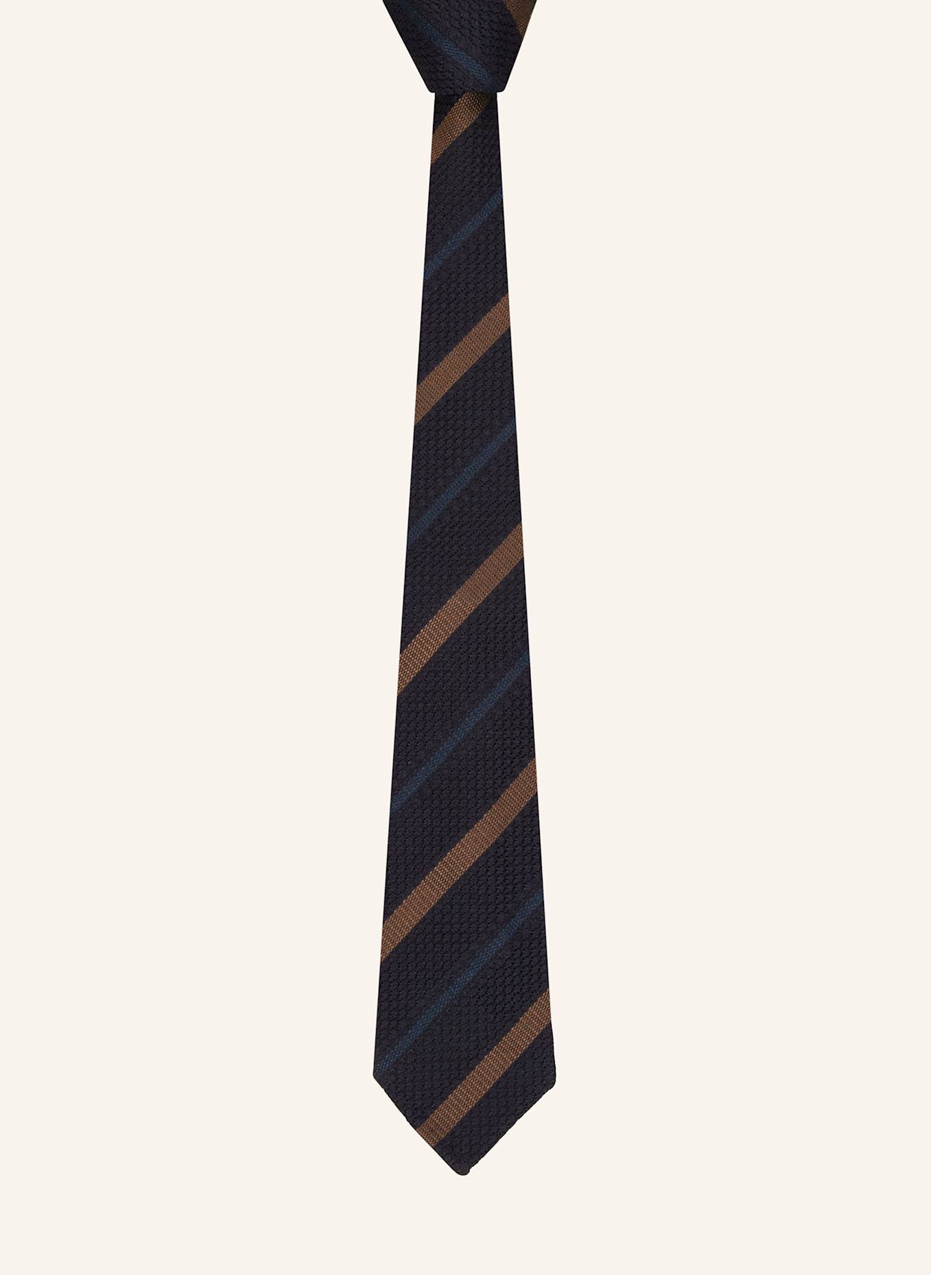 FINAMORE 1925 Tie: DARK BLUE / TAUPE / BLUE