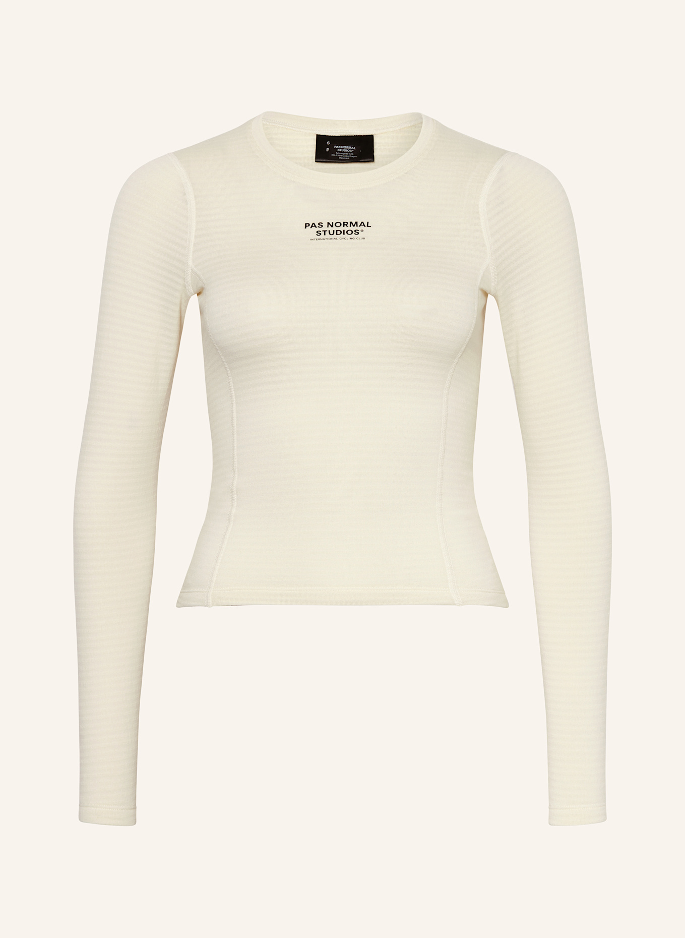 PAS NORMAL STUDIOS THERMAL long sleeve shirt in cream