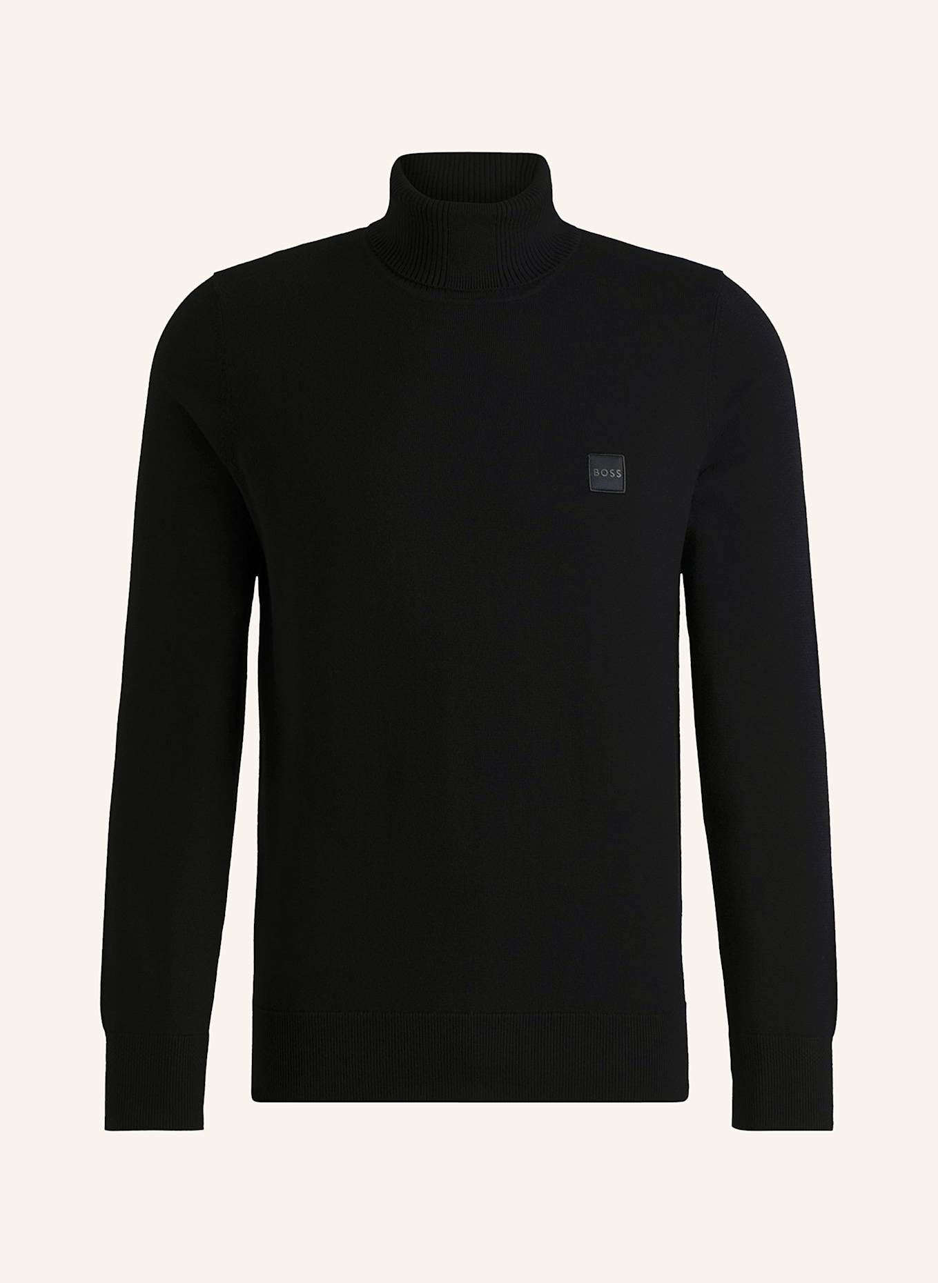 BOSS Rollkragenpullover AKIRO: SCHWARZ