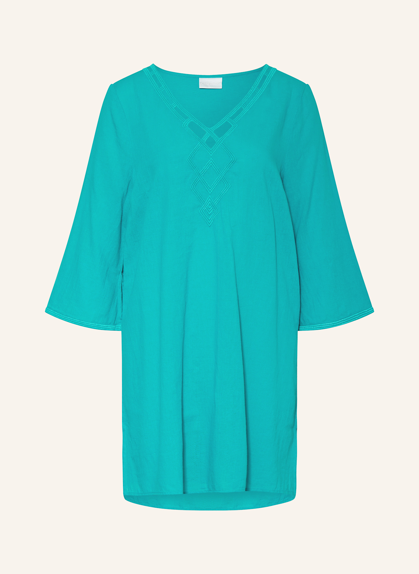 Charmline Tunika MIDNIGHT SOUNDS mit 3/4-Arm: TÜRKIS