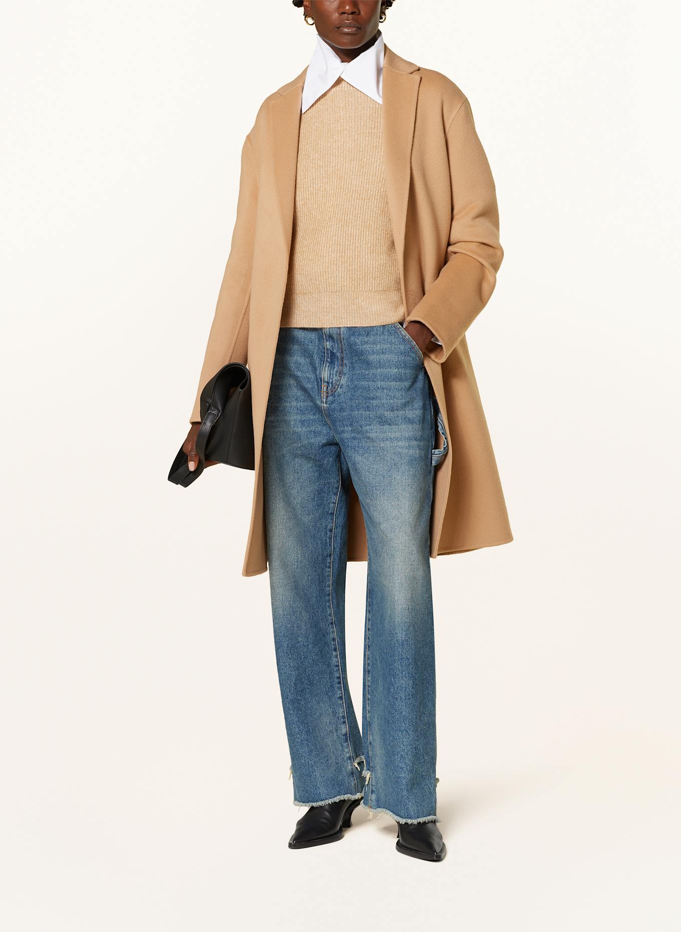 FABIANA FILIPPI Wool coat: CAMEL