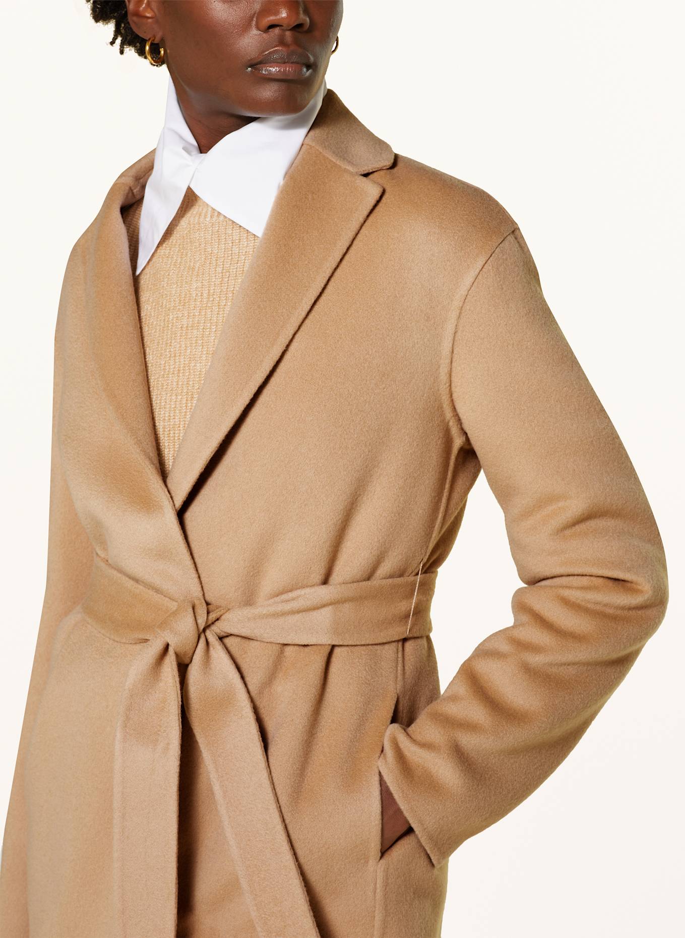 FABIANA FILIPPI Wool coat: CAMEL