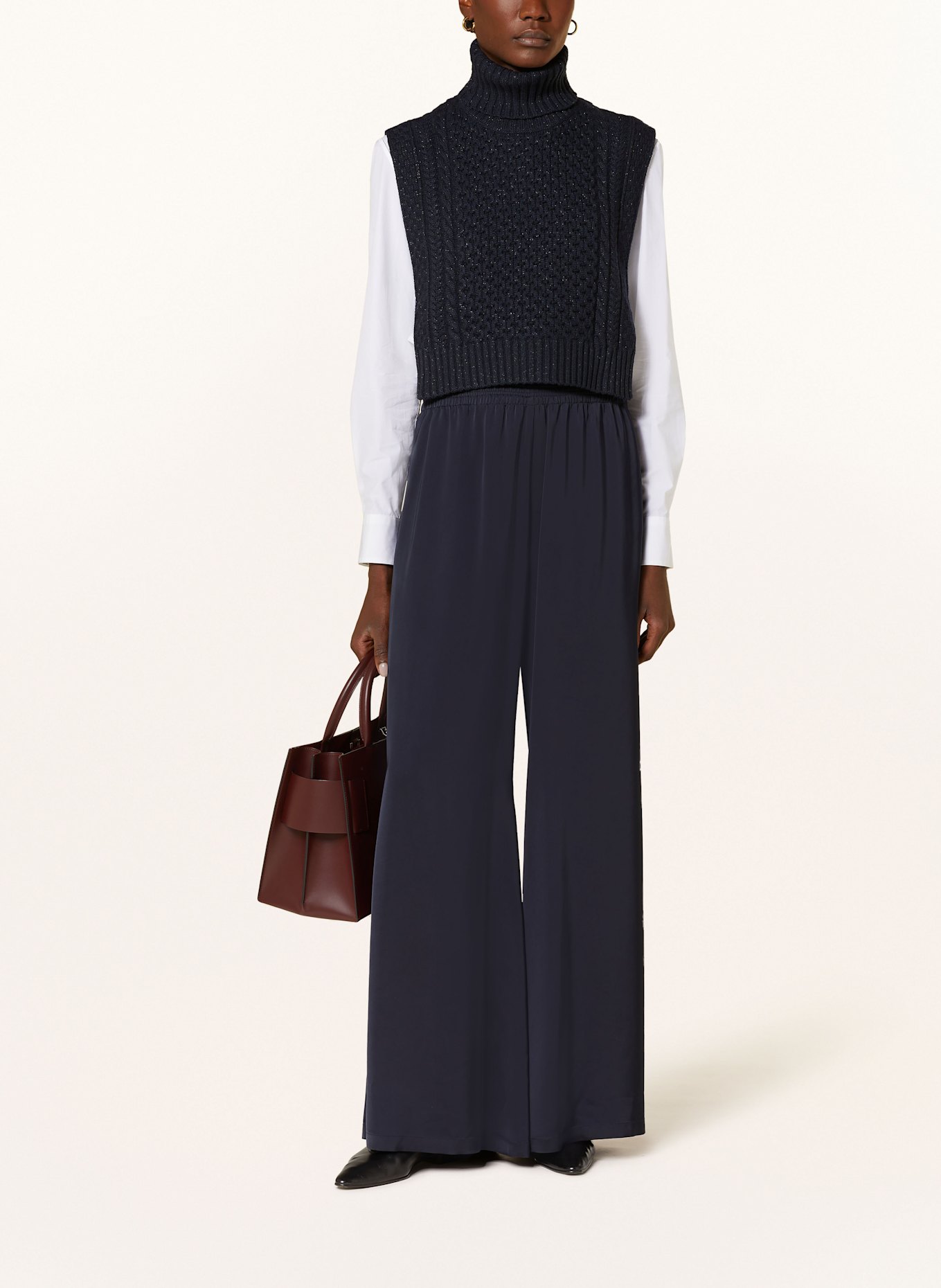 FABIANA FILIPPI Bezrękawnik: GRANATOWY