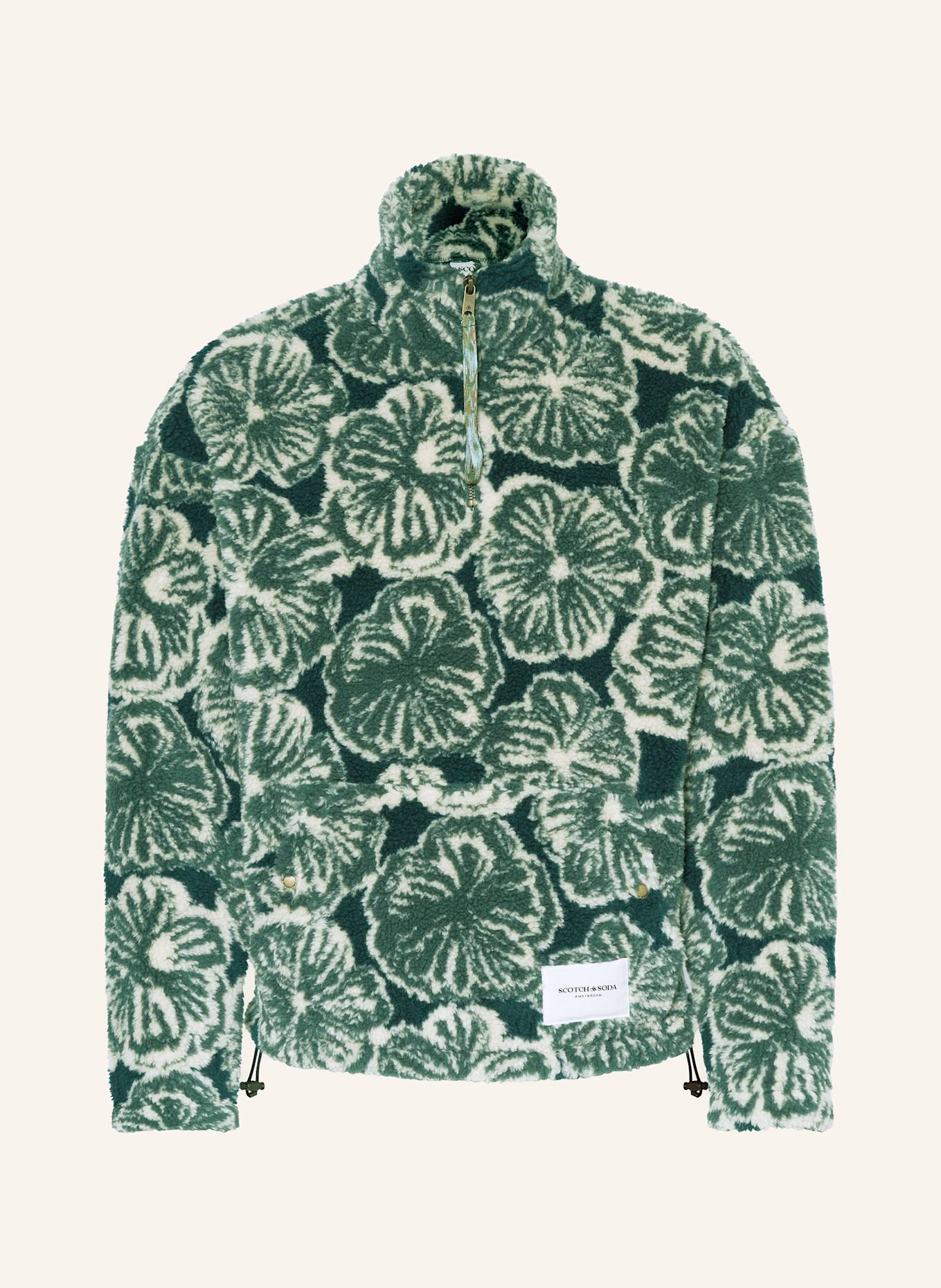 SCOTCH SODA Anorak jacket made of teddy fleece