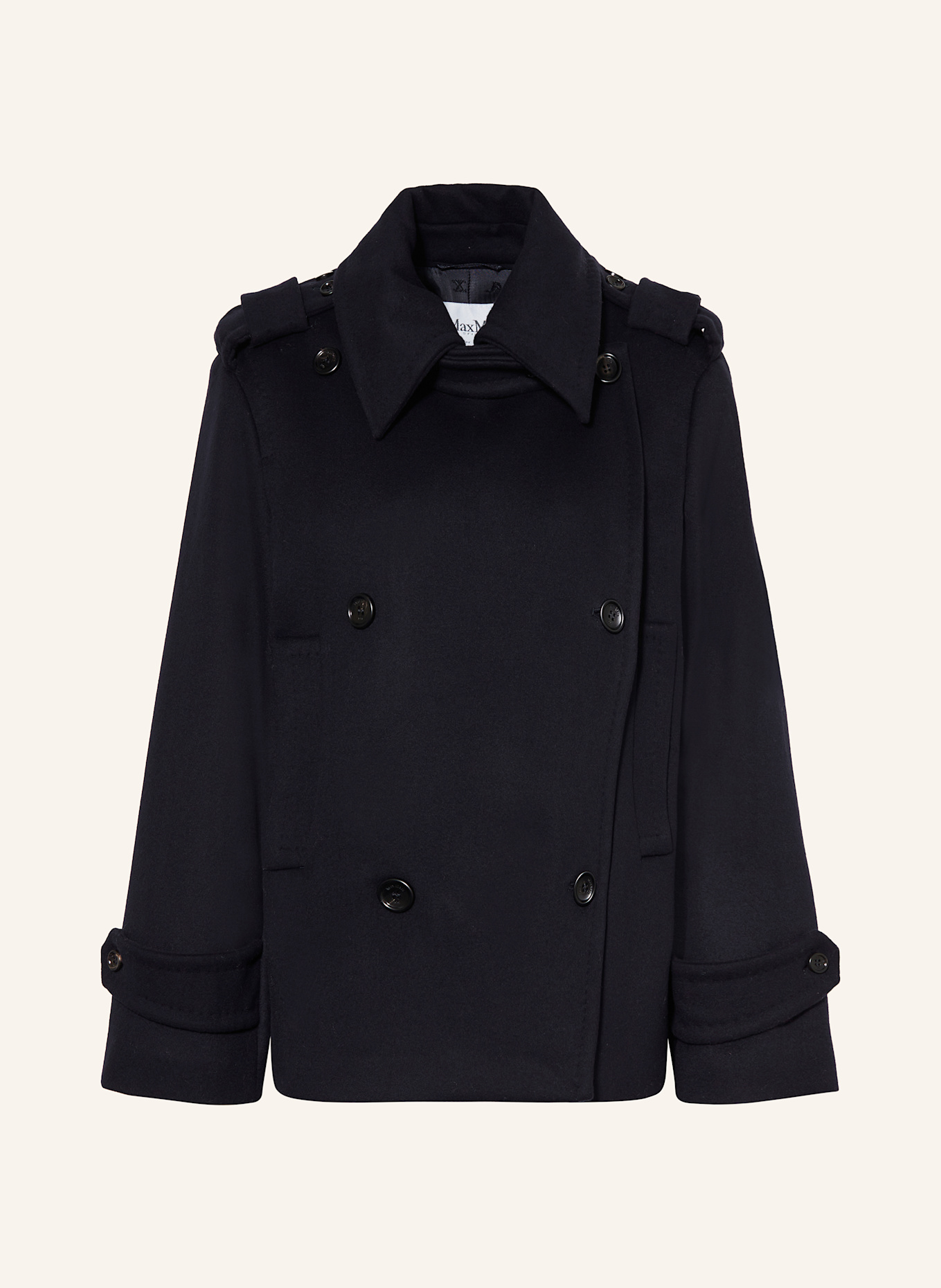 Max Mara LAVENO pea coat: DARK BLUE (Image 1)
