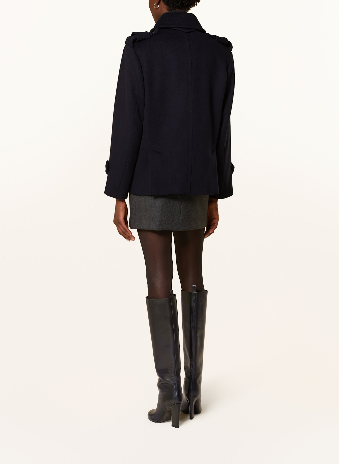 Max Mara LAVENO pea coat: DARK BLUE (Image 3)