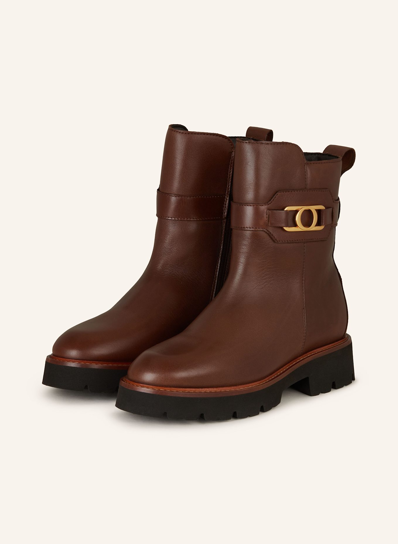 Luna Marco Polo Biker Boots Schwarz Marc O'Polo Boots GIULIA In Cognac