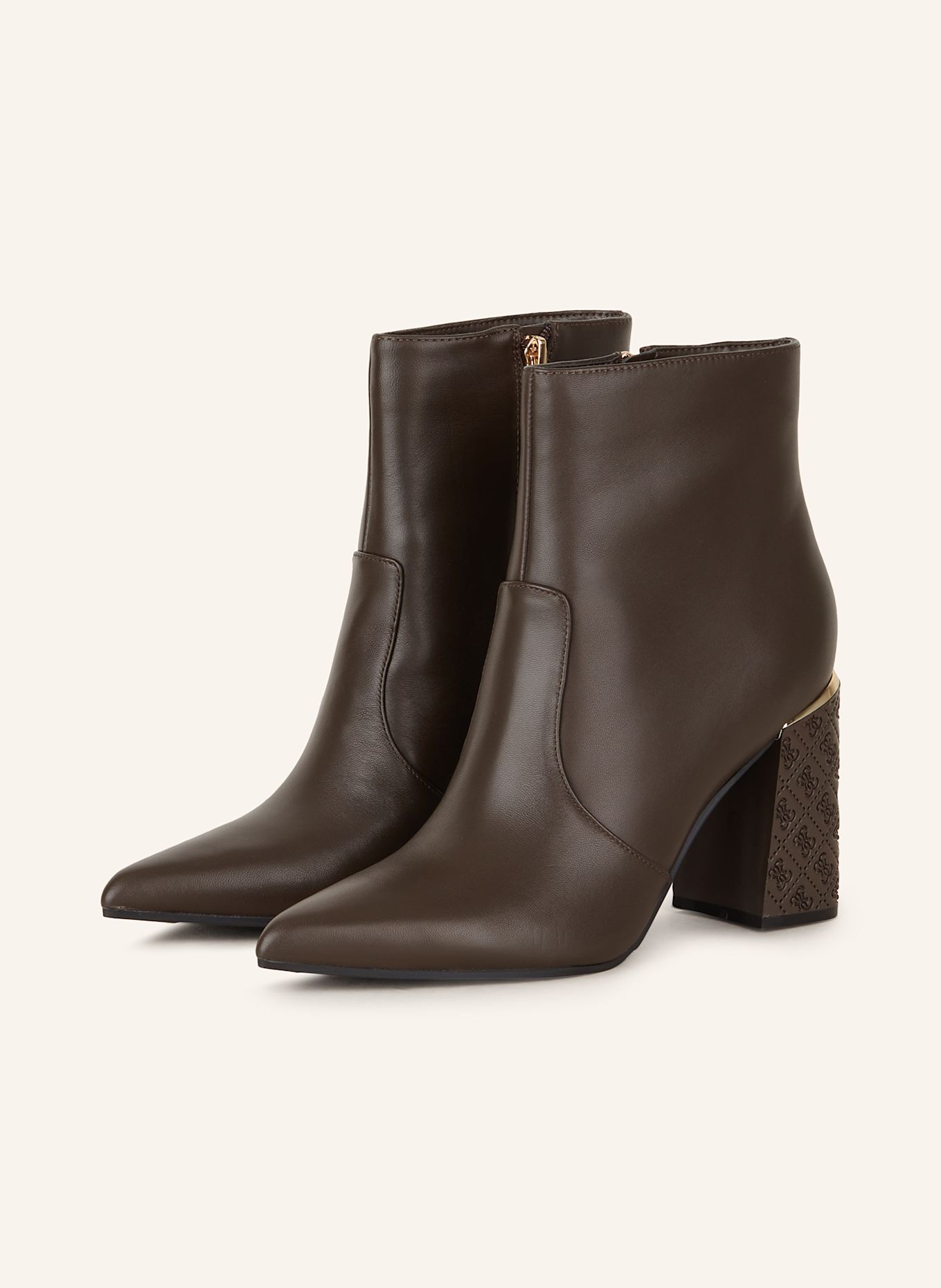 GUESS FRENKIE ankle boots in dark brown