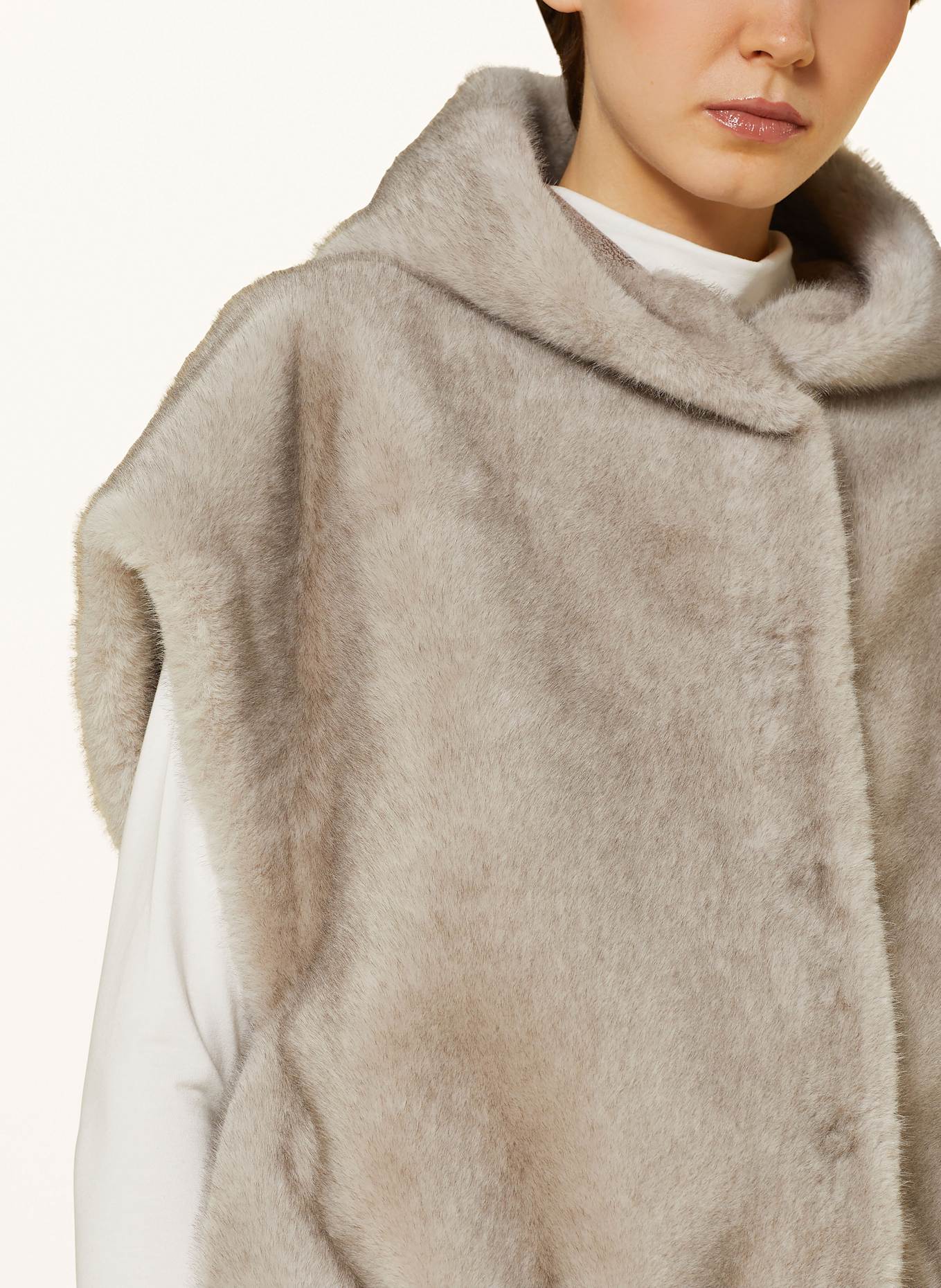 lilienfels Kunstbont vest: LICHTGRIJS