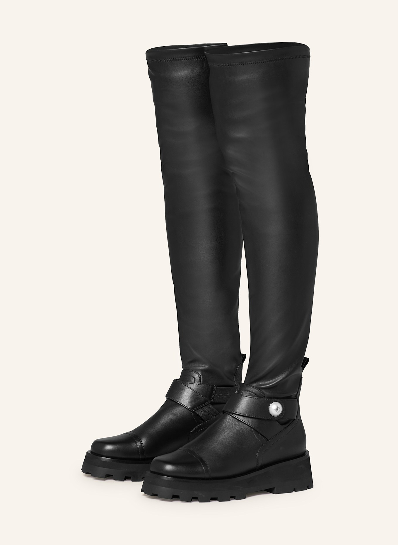 JIMMY CHOO Over the knee boots MEENA in black