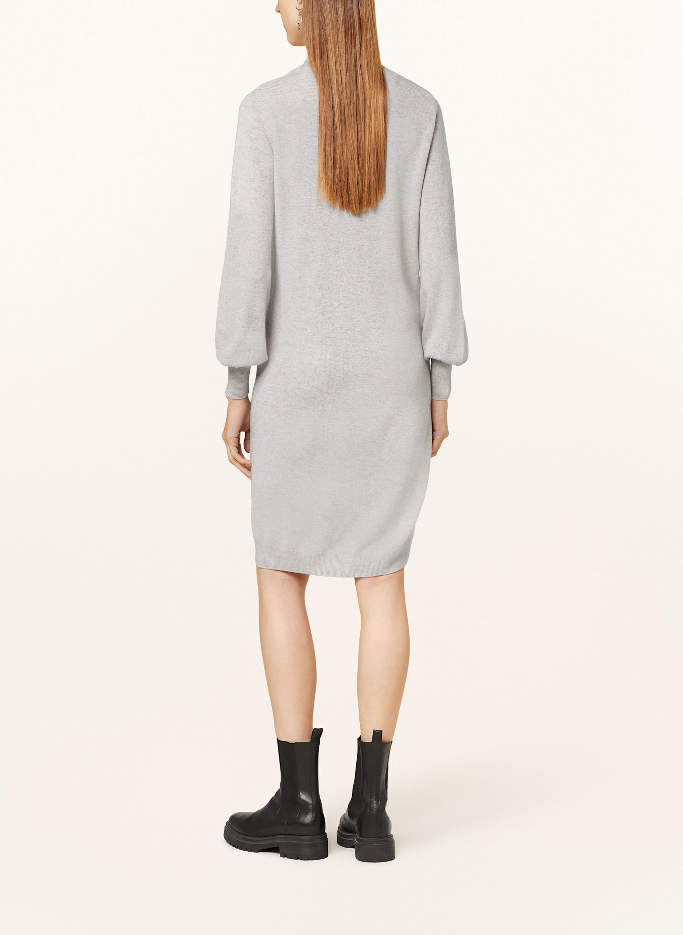 rosemunde Strickkleid SOFIA: 008 light grey melan grau