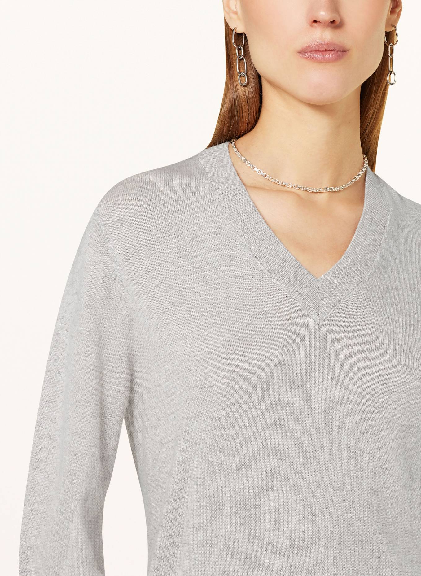 rosemunde Strickkleid SOFIA: 008 light grey melan grau