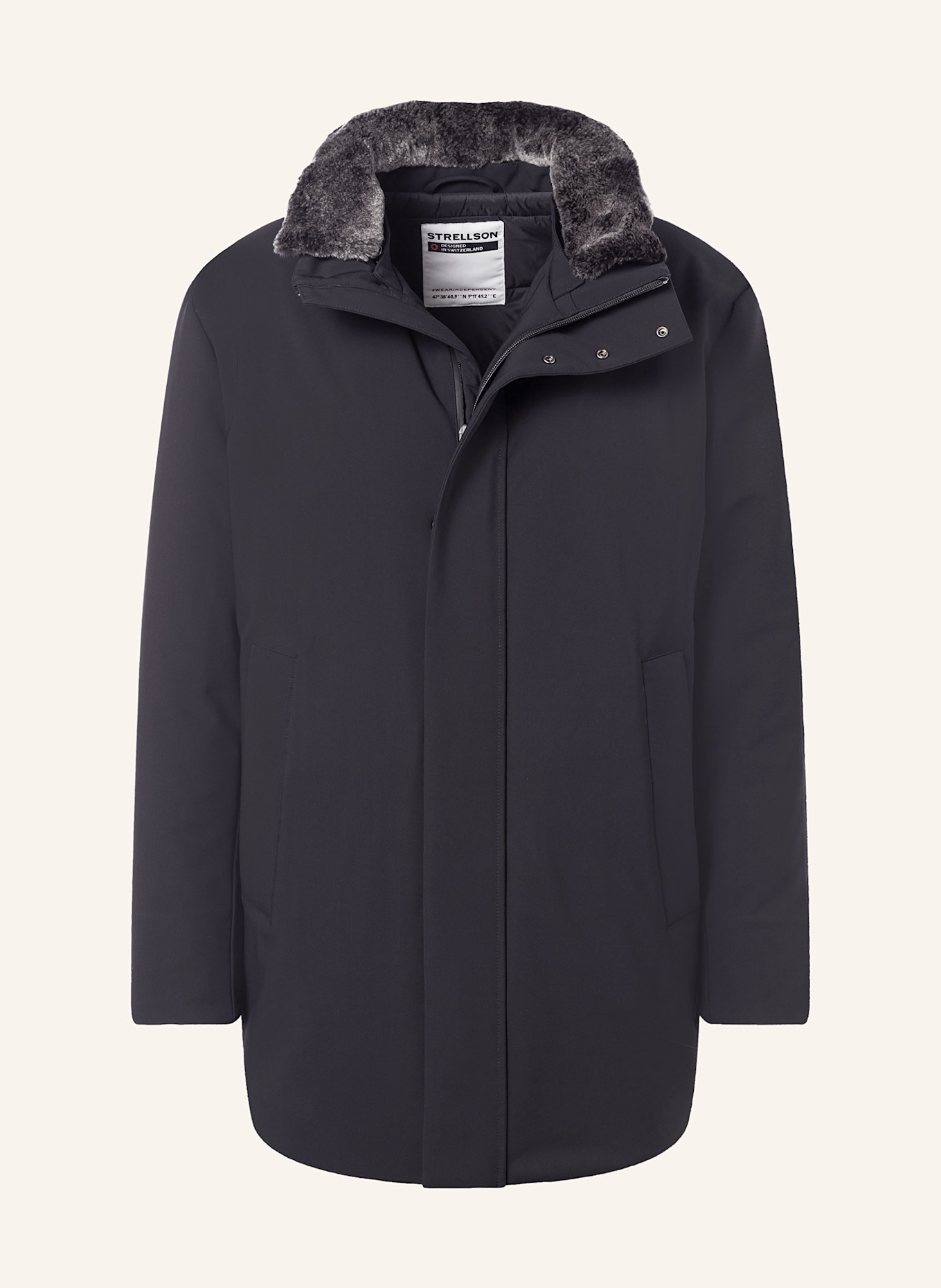 STRELLSON Parka FLEX: DUNKELBLAU