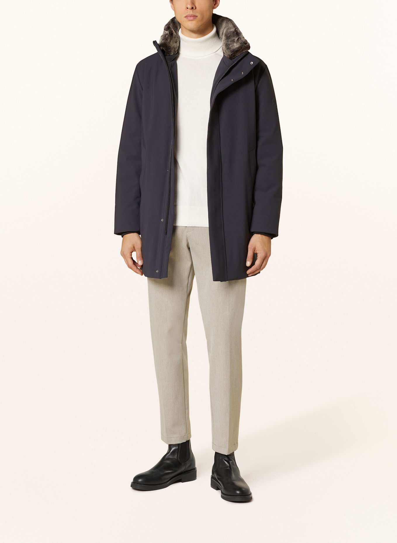 STRELLSON Parka FLEX: DUNKELBLAU