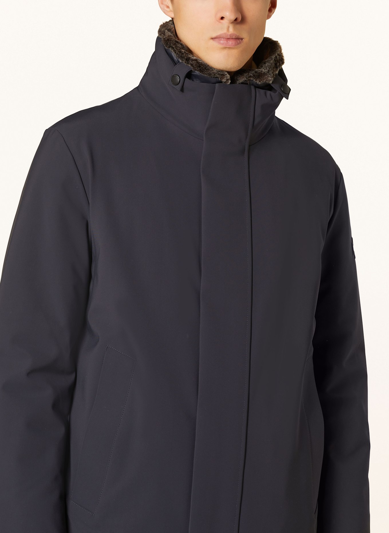 STRELLSON Parka FLEX: DUNKELBLAU
