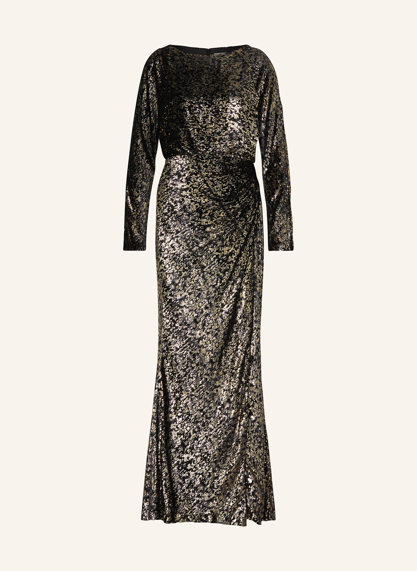 SIMKHAI Abendkleid ANGELIQUE: SCHWARZ / GOLD